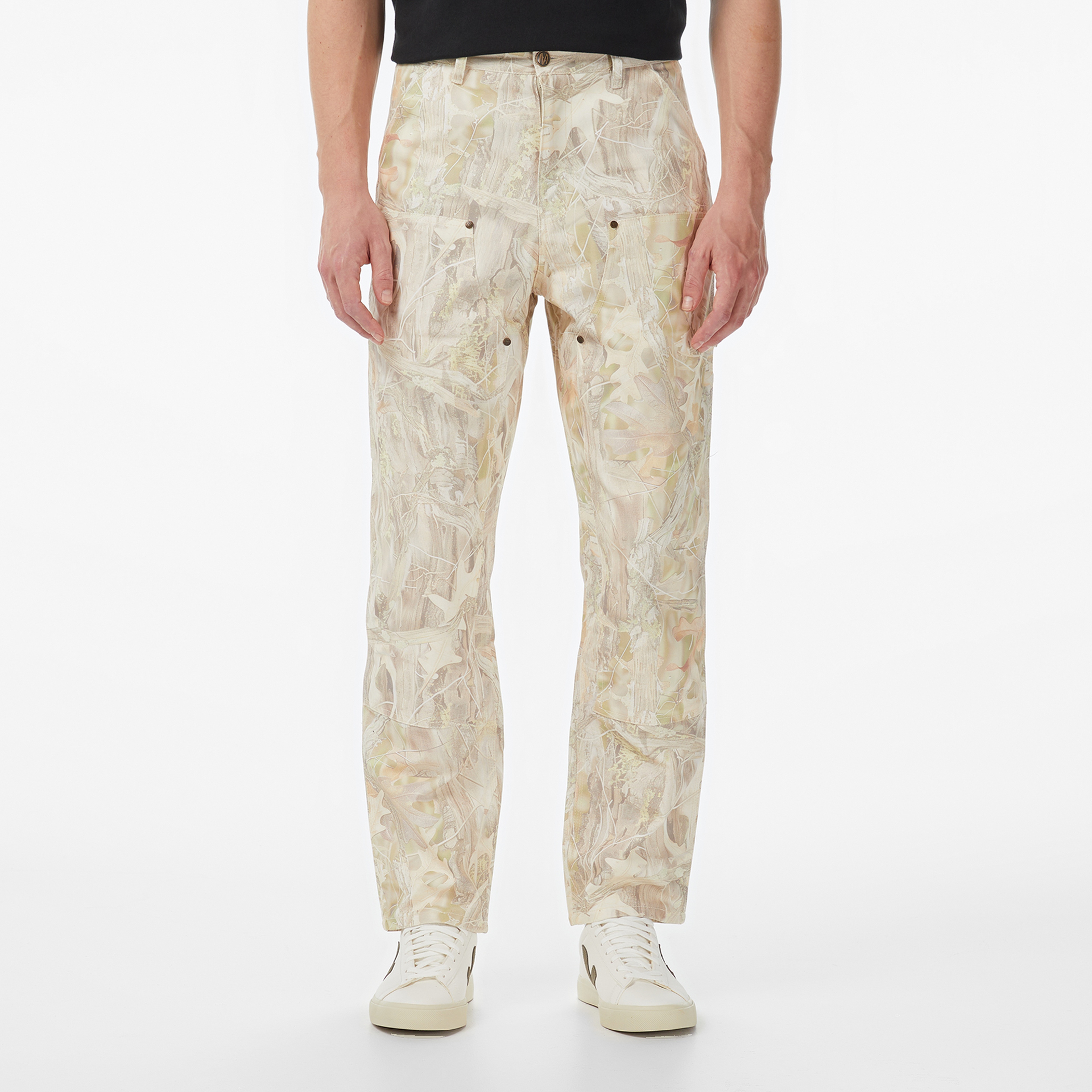 Market Handyman Camo Carpenter Erkek Beyaz Pantolon