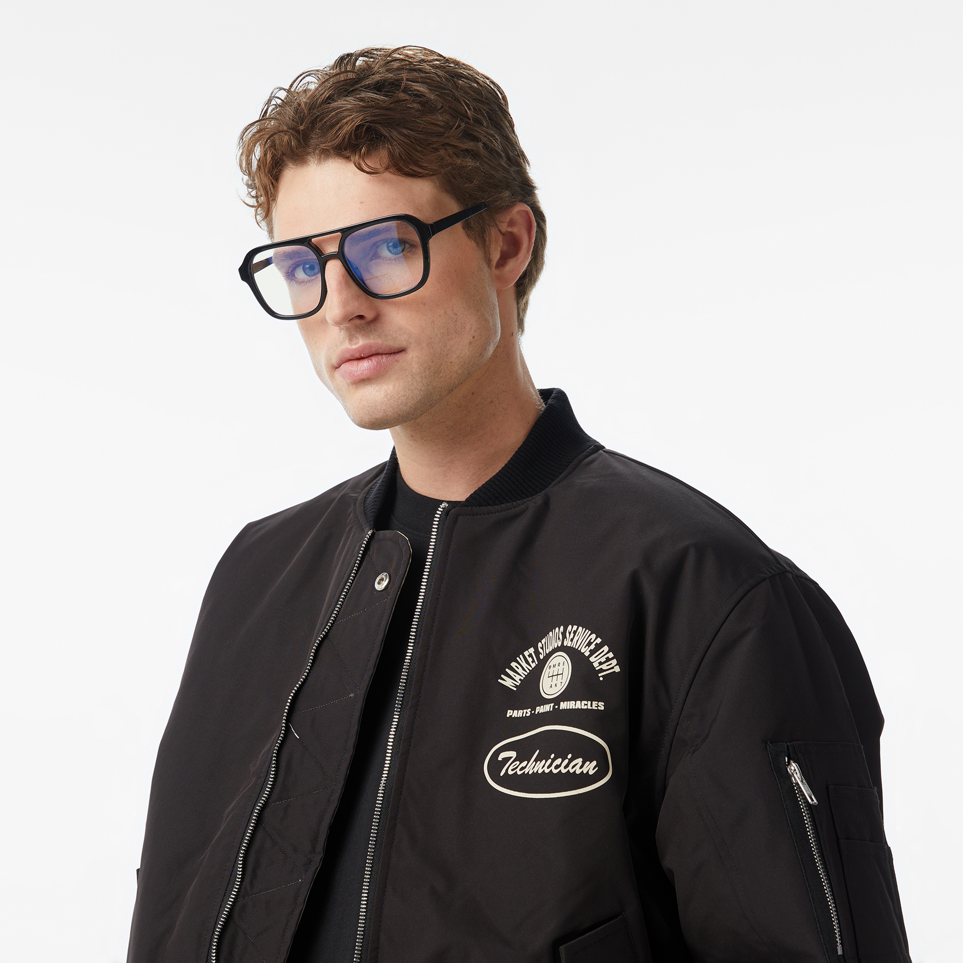 Market Handyman Reversible Bomber Erkek Siyah Ceket