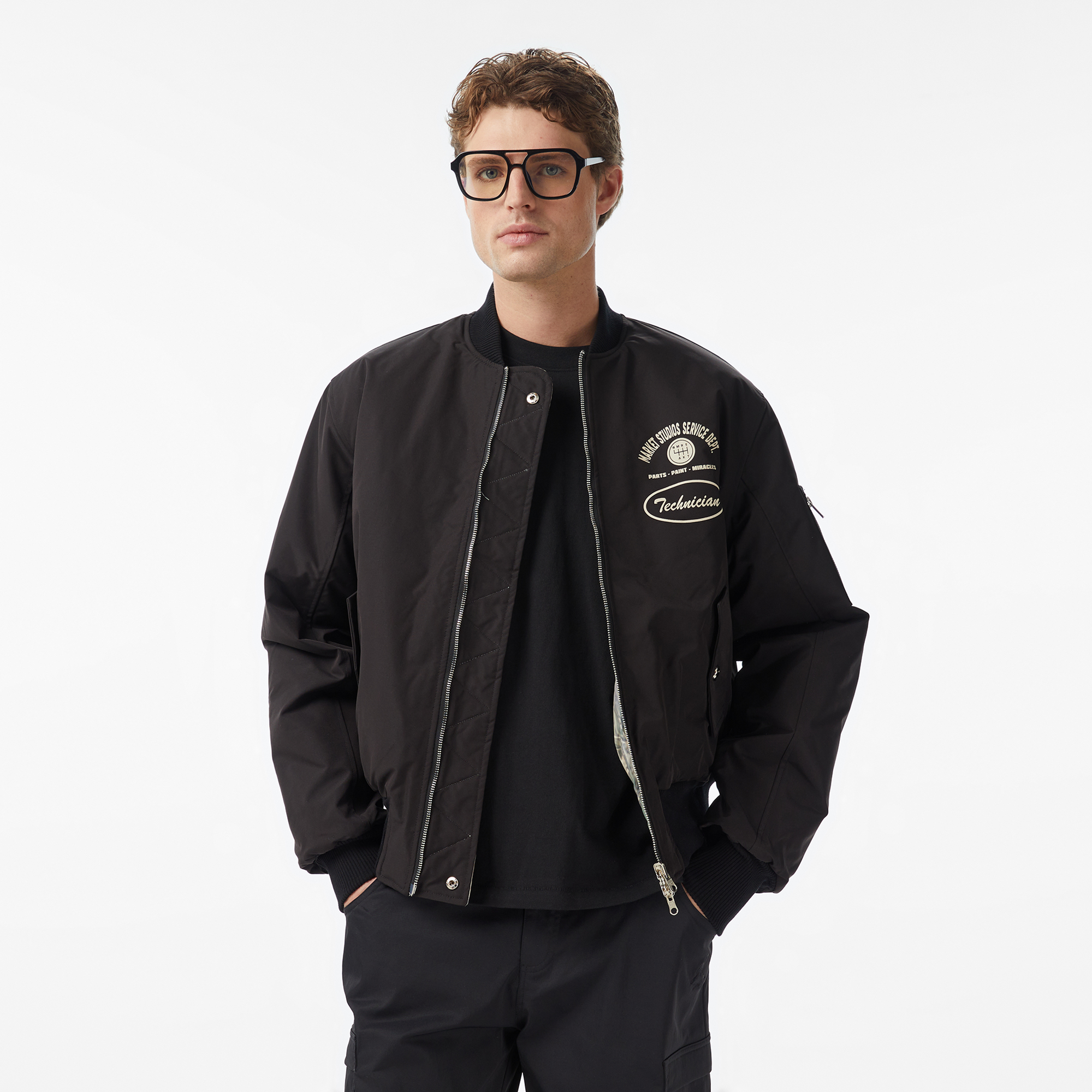 Market Handyman Reversible Bomber Erkek Siyah CeketXXLMKT25FW