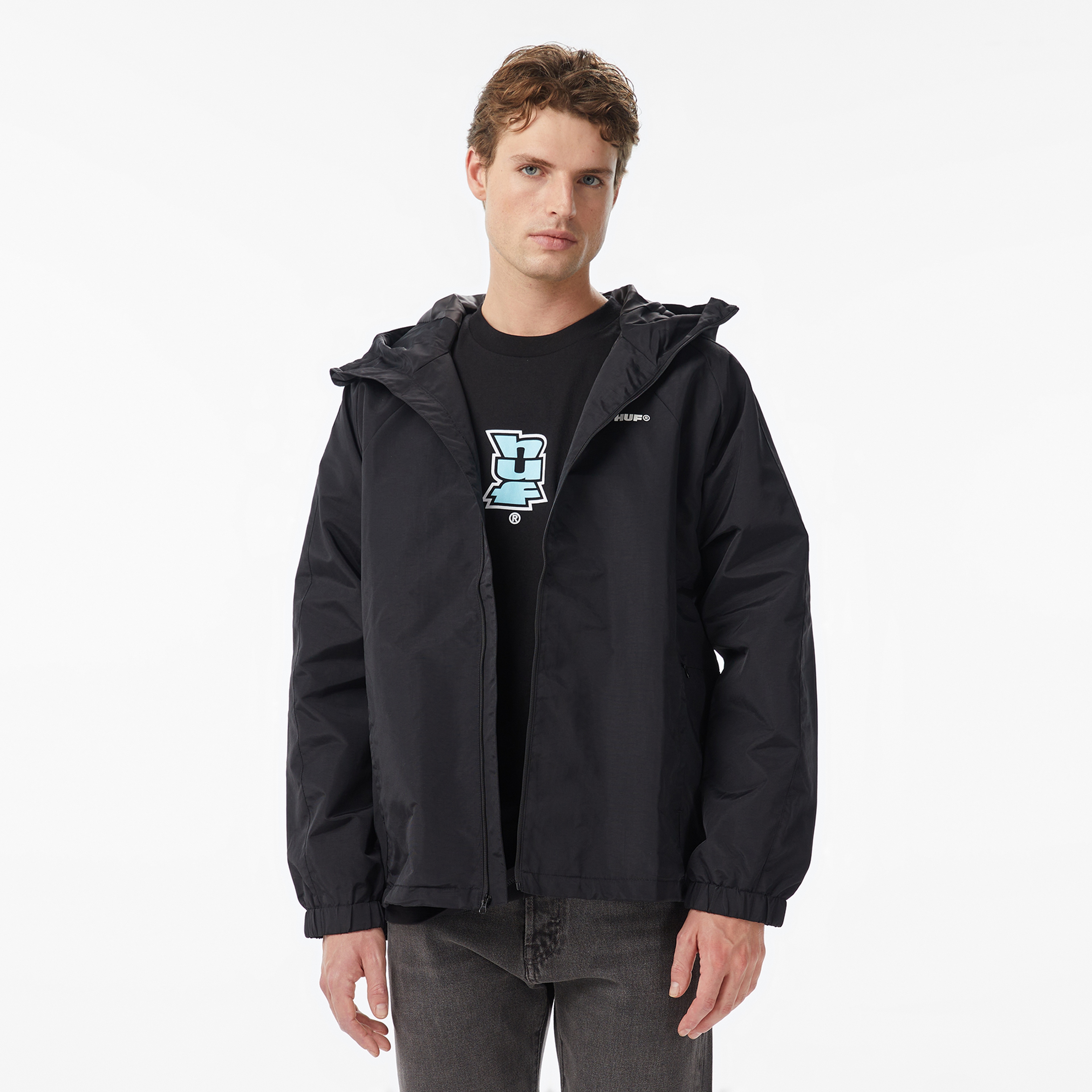 Huf All Caps Shell Erkek Siyah Ceket