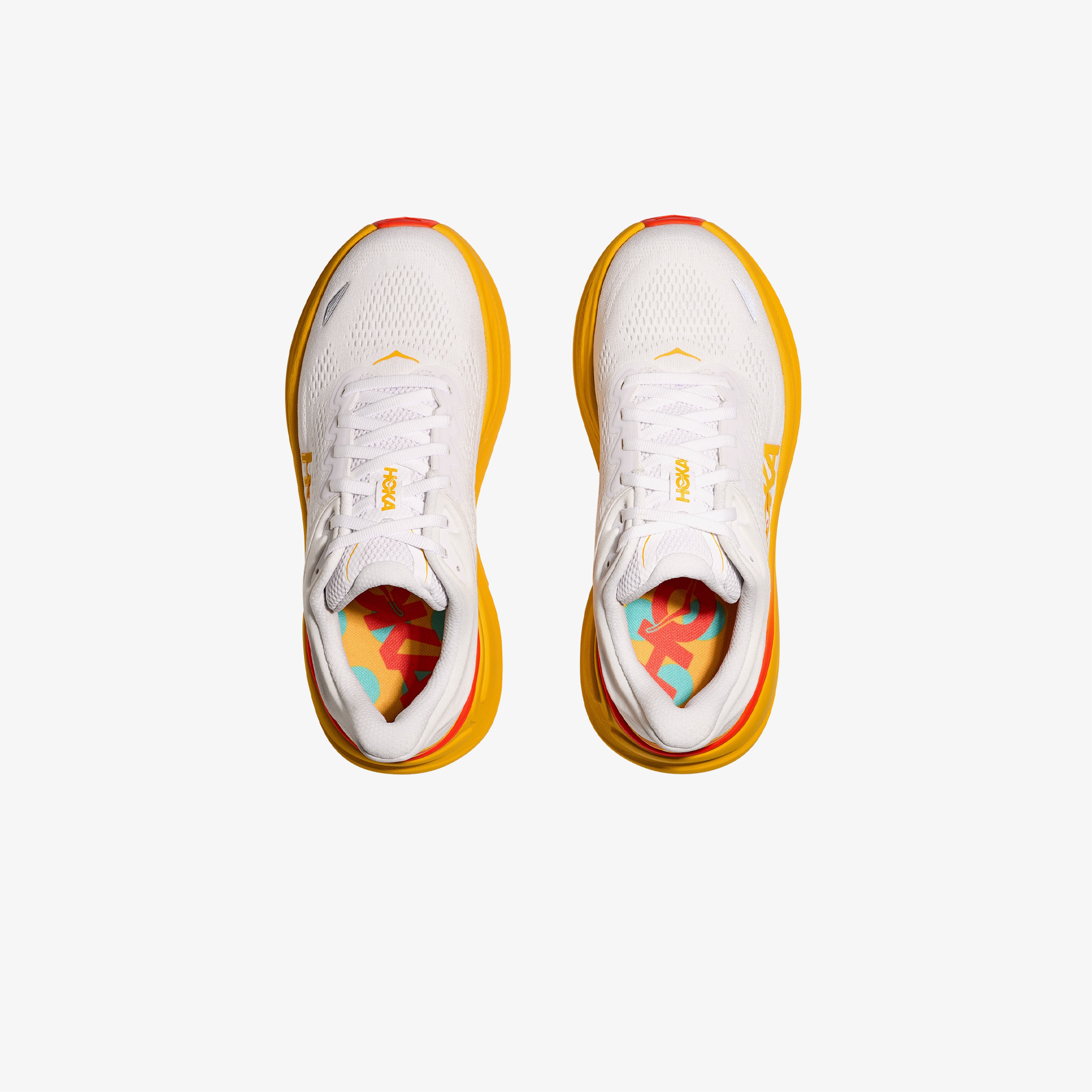 Hoka Bondi 9 Kadın Beyaz Yol Koşu Ayakkabısı