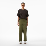 Lacoste Relaxed Fit Landscape Crocodile Kadın Siyah T-Shirt