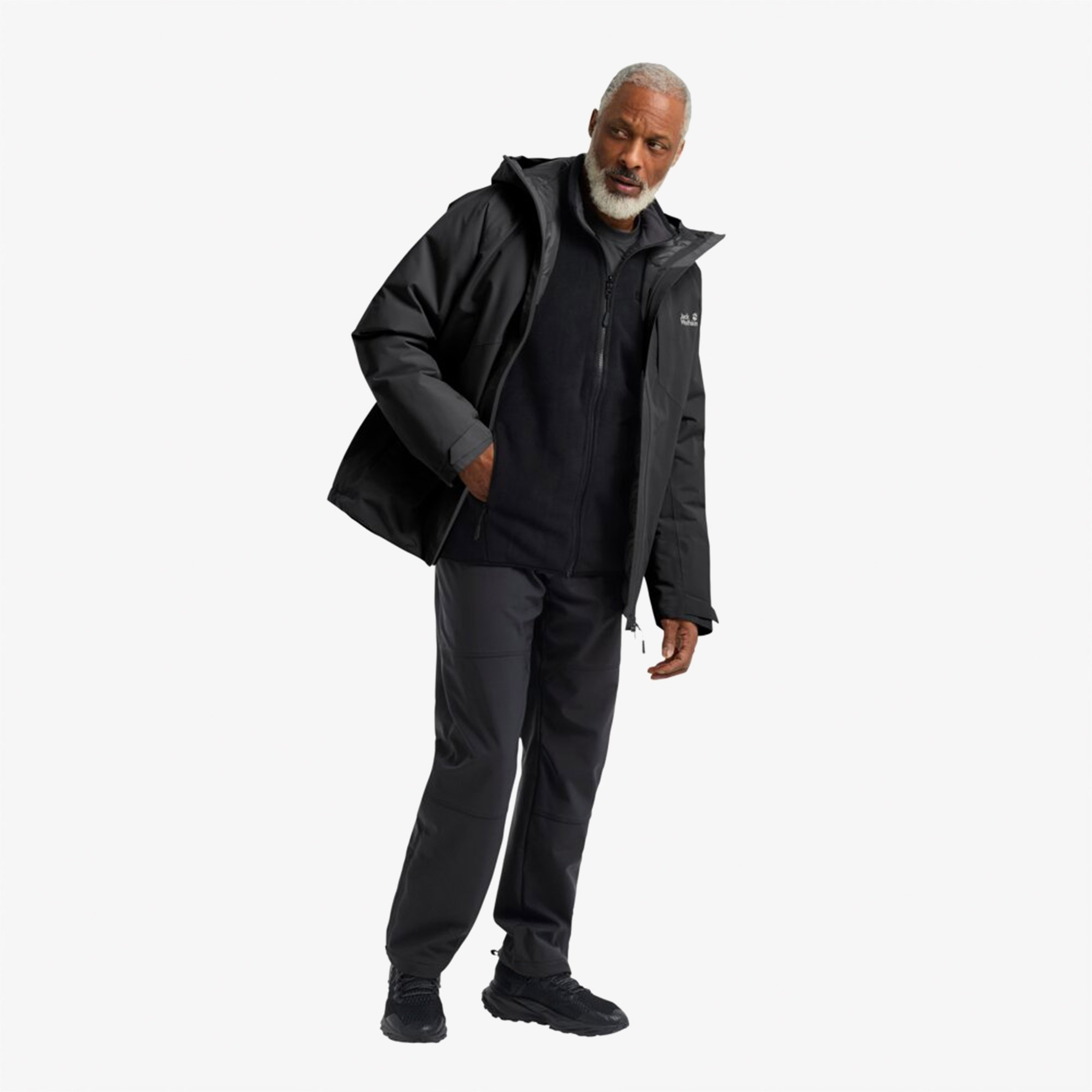 Jack Wolfskin Icecape 2L Down Insulated Erkek Siyah Ceket