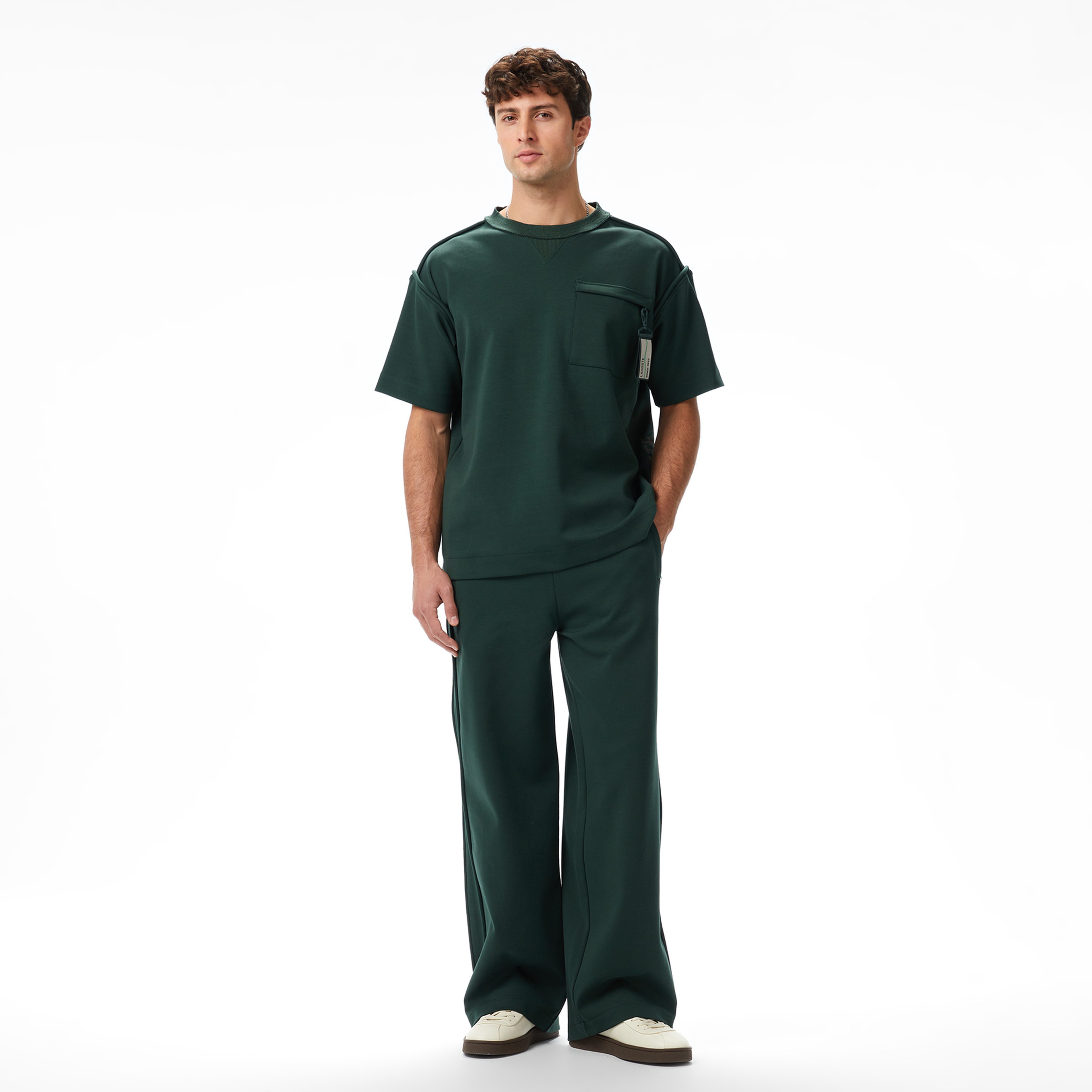 Lacoste x House of SuperStep Regular Fit Erkek Yeşil T-Shirt