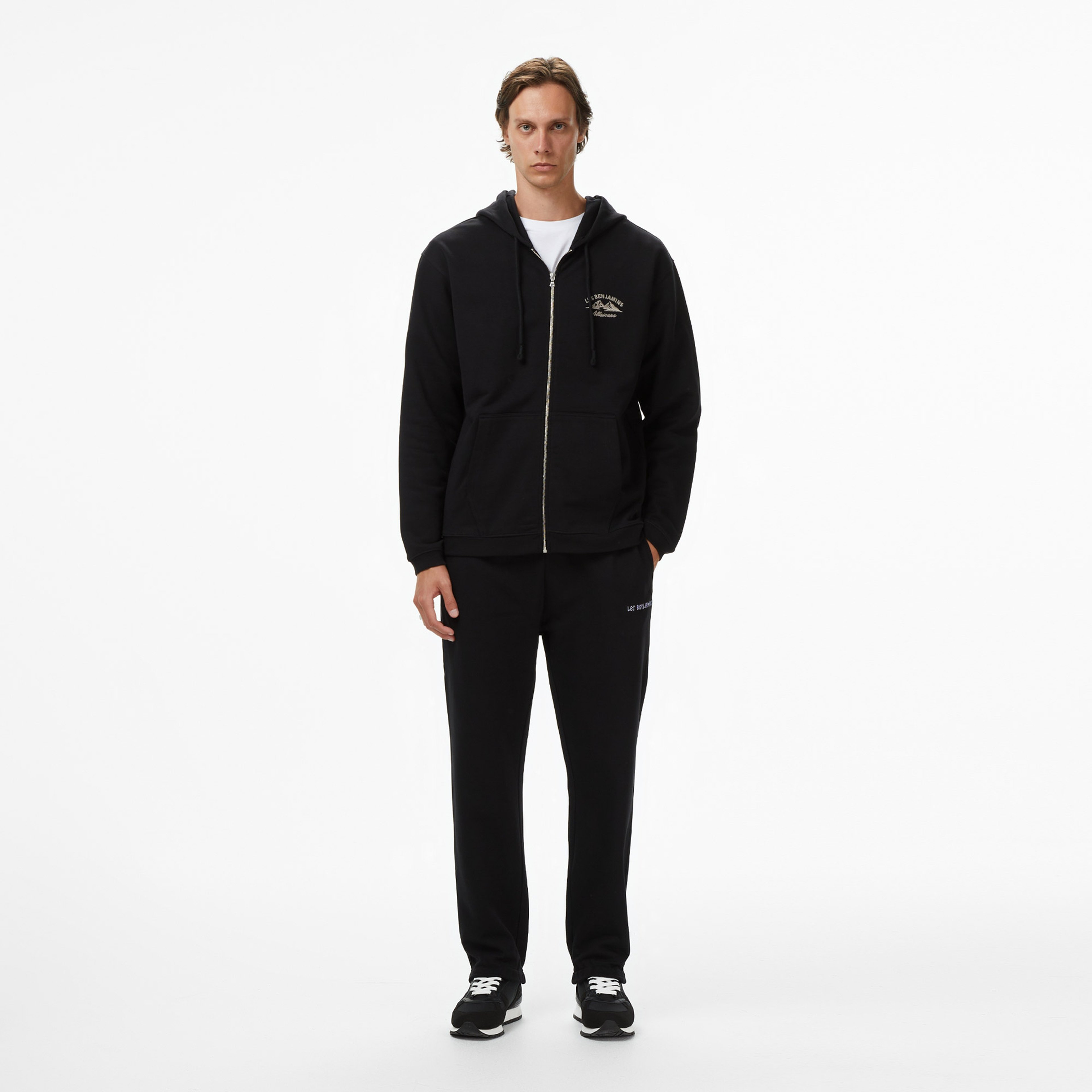 Les Benjamins Relaxed Fit Erkek Siyah Sweatshirt