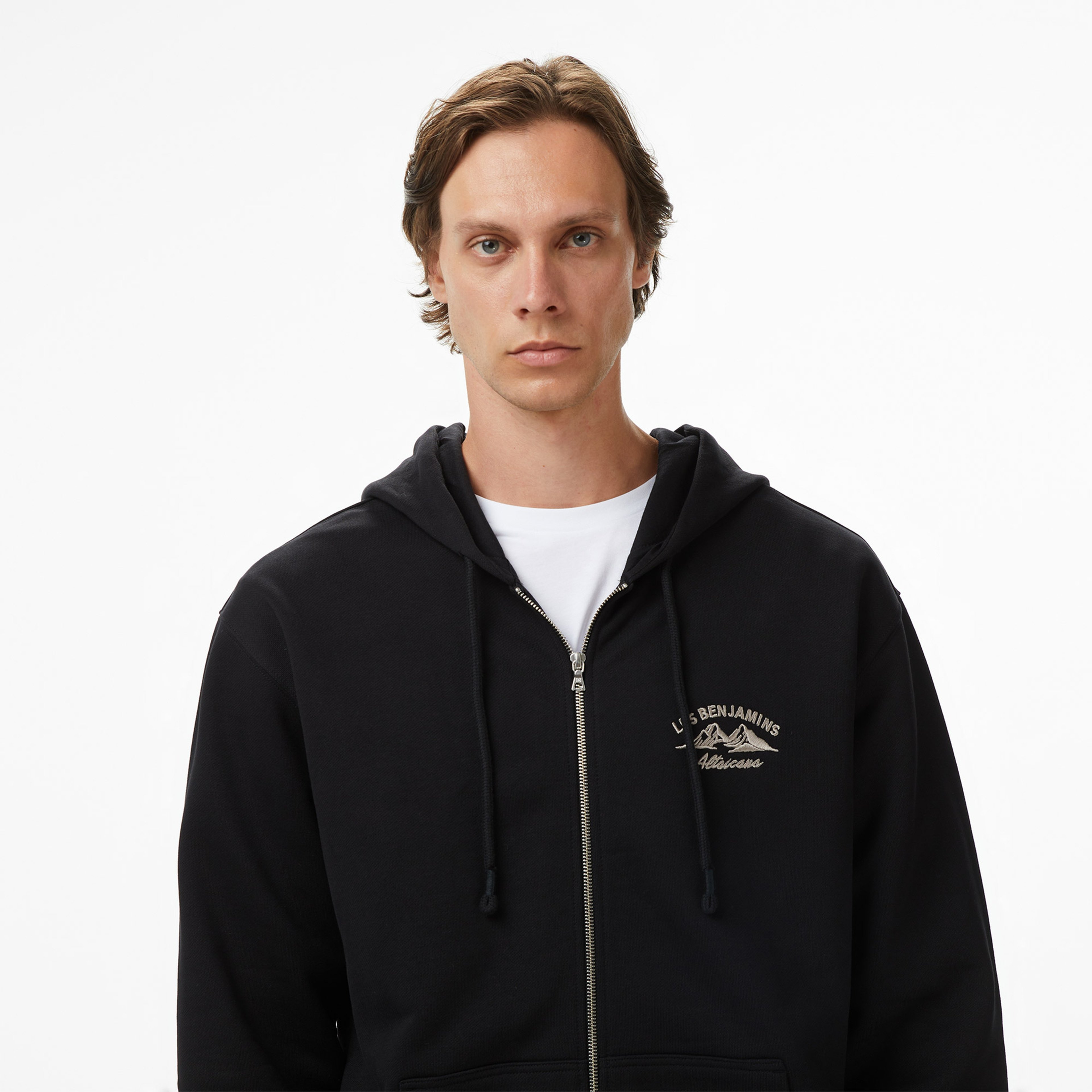 Les Benjamins Relaxed Fit Erkek Siyah Sweatshirt