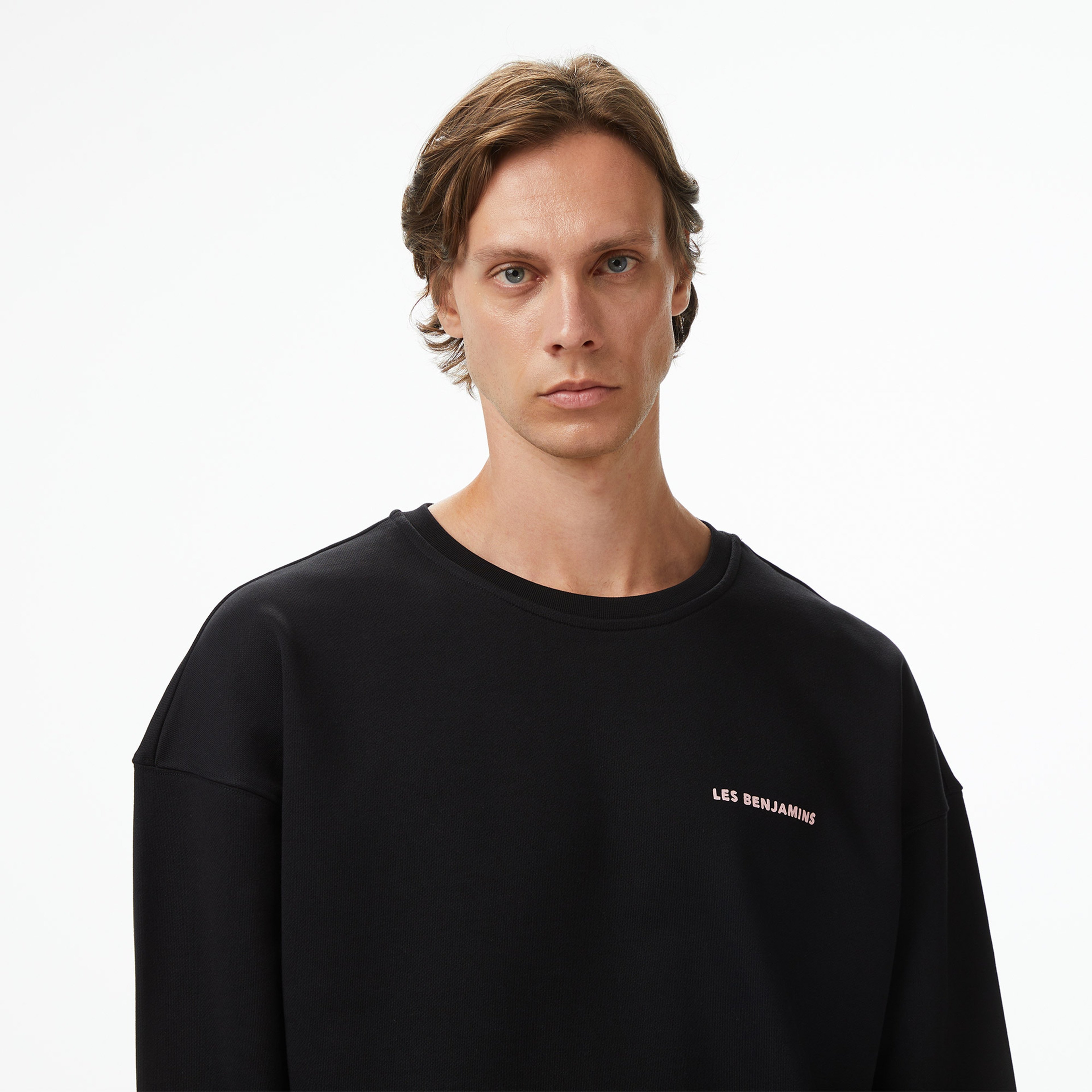 Les Benjamns Relaxed Fit Erkek Siyah Sweatshirt