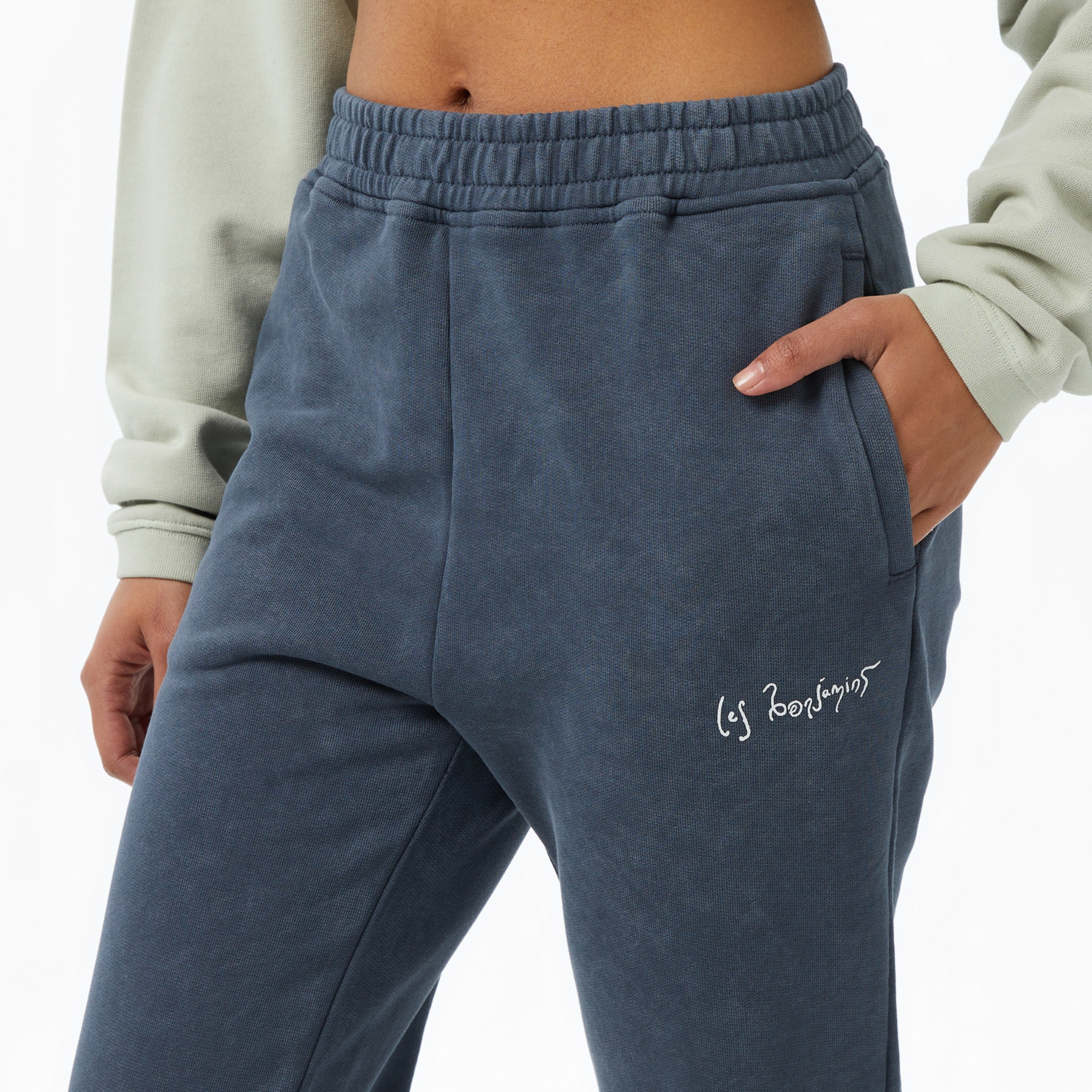 Les Benjamins Relaxed Fit Ombre Kadın Mavi Eşofman Altı