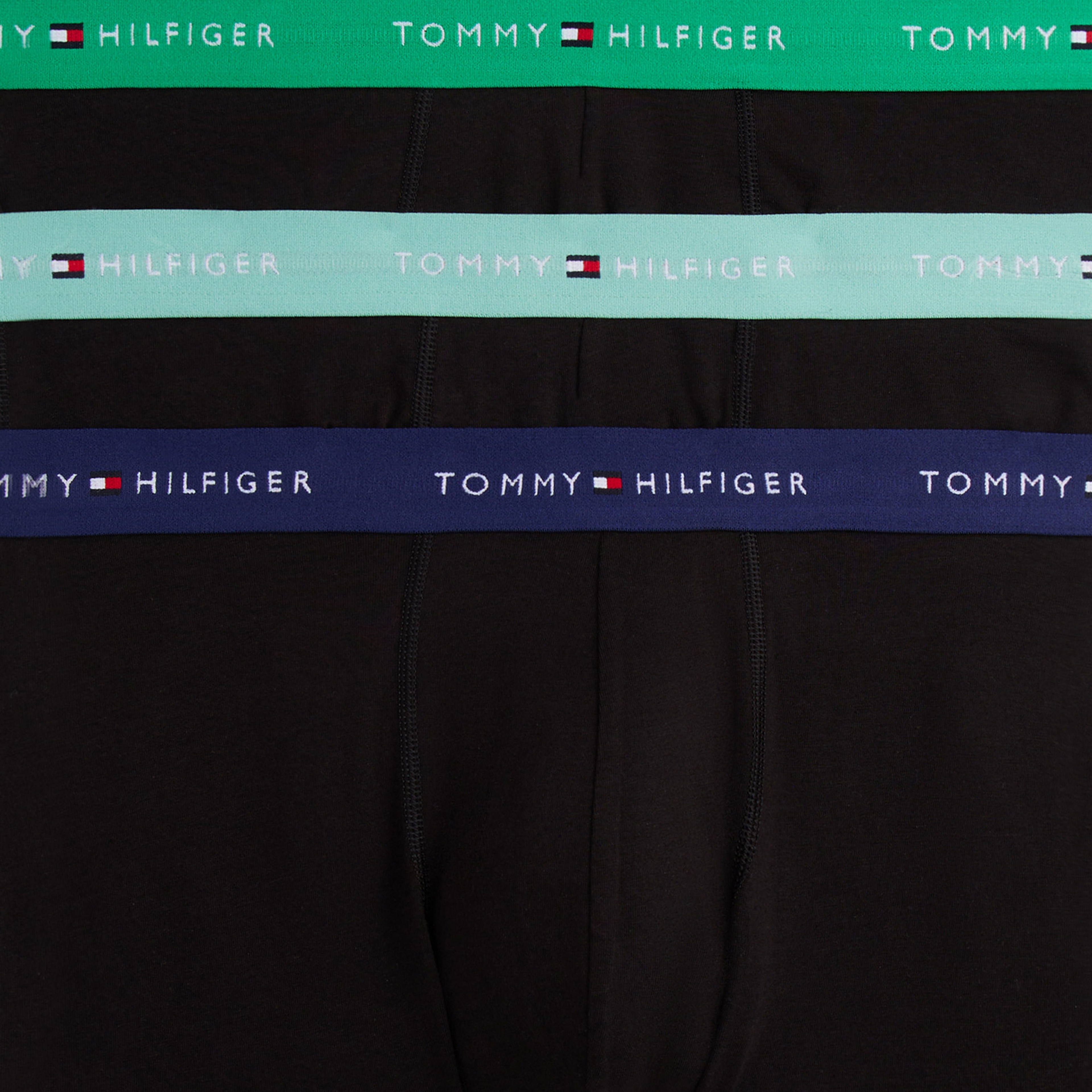 Tommy Hilfiger Erkek Siyah 3'lü Boxer