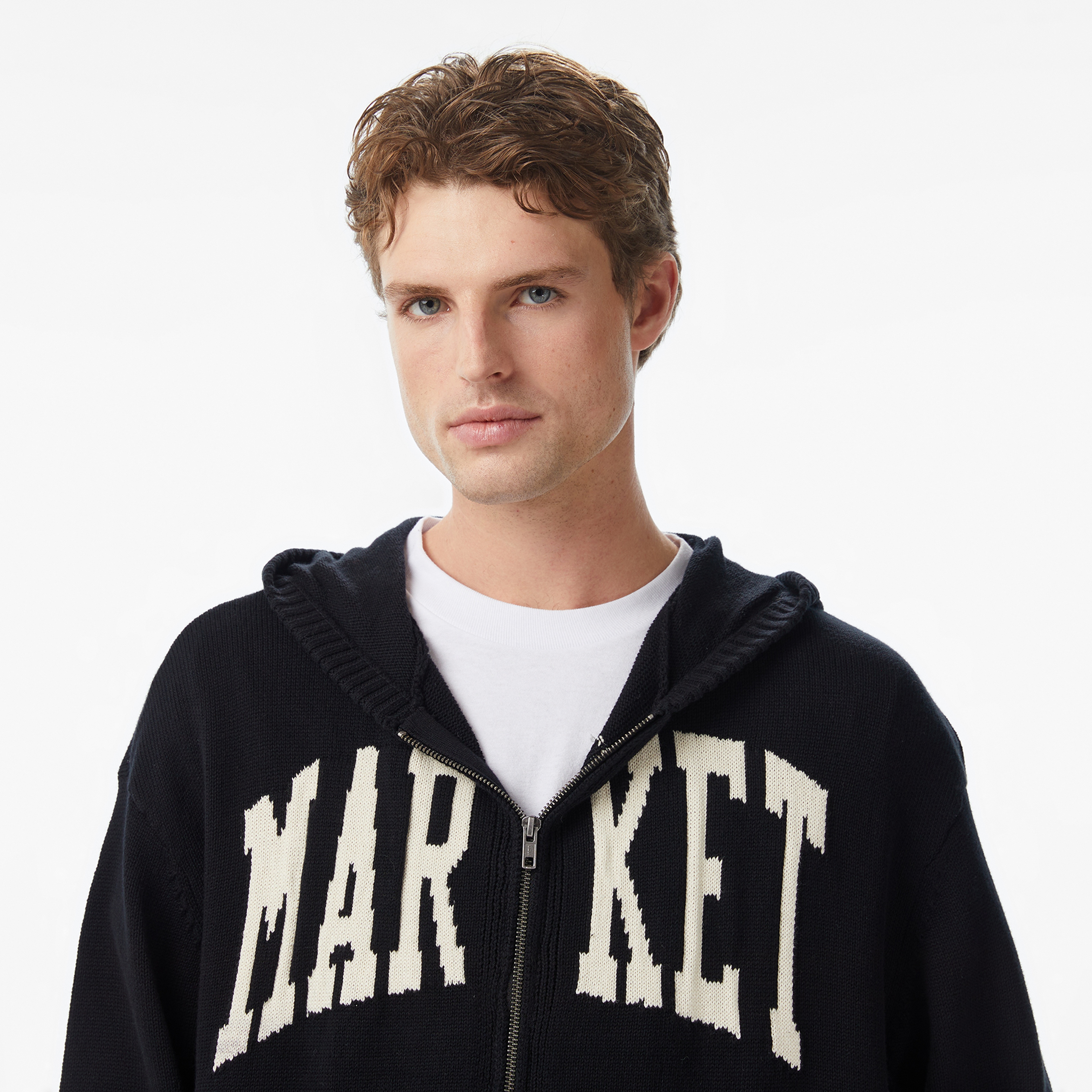 Market Classic Full Zip Erkek Gri Sweatshirt