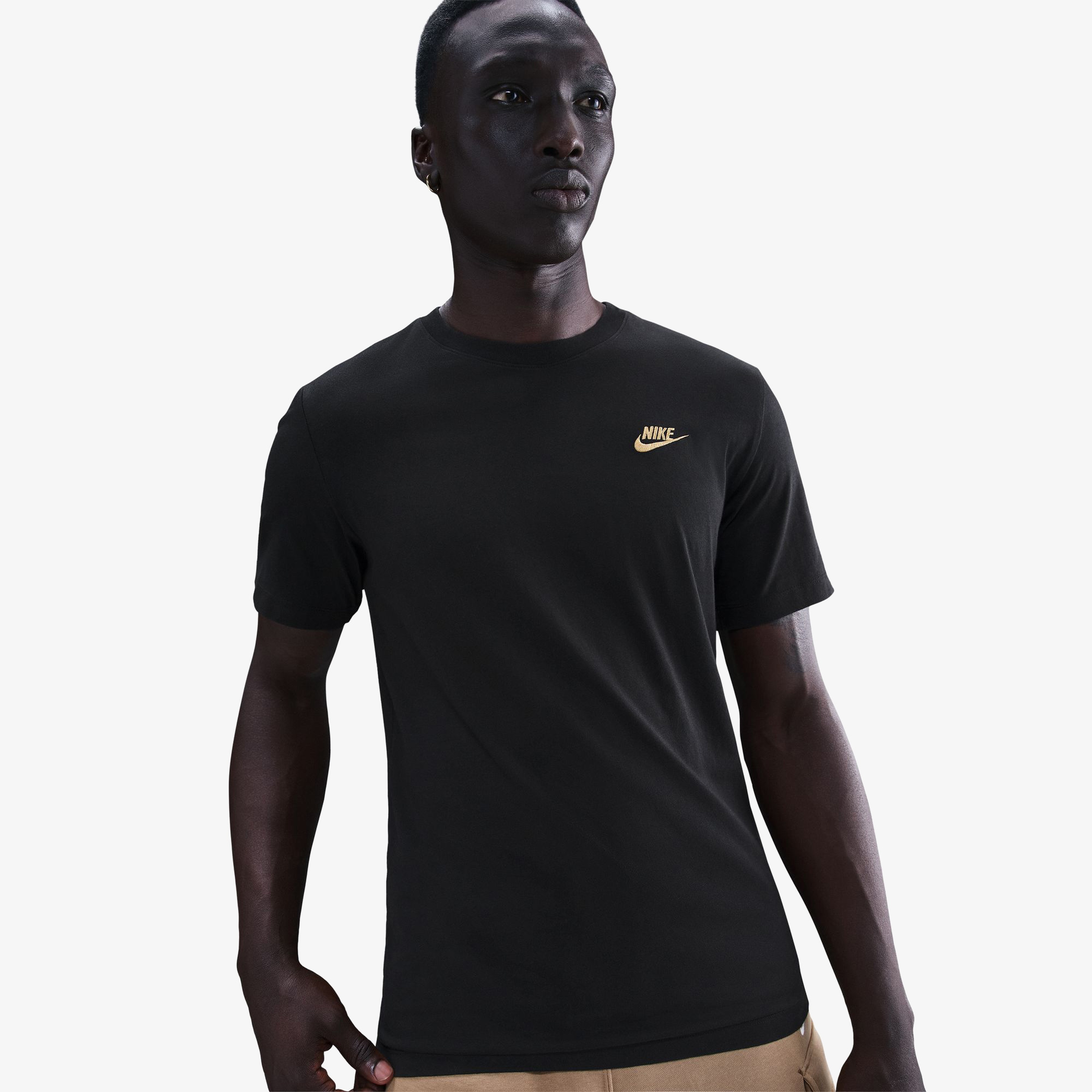 Nike Sportswear Club Erkek Siyah T-Shirt