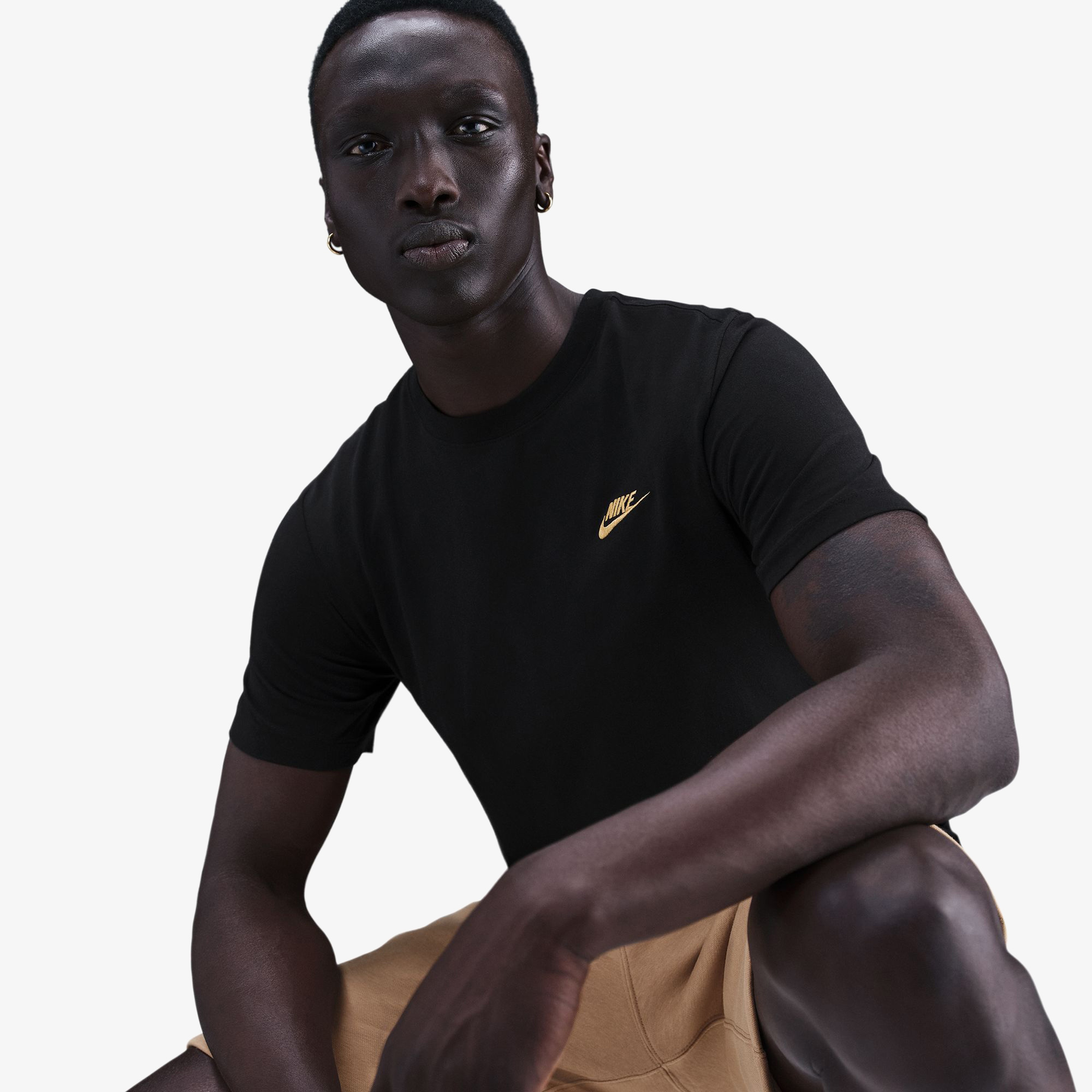 Nike Sportswear Club Erkek Siyah T-Shirt