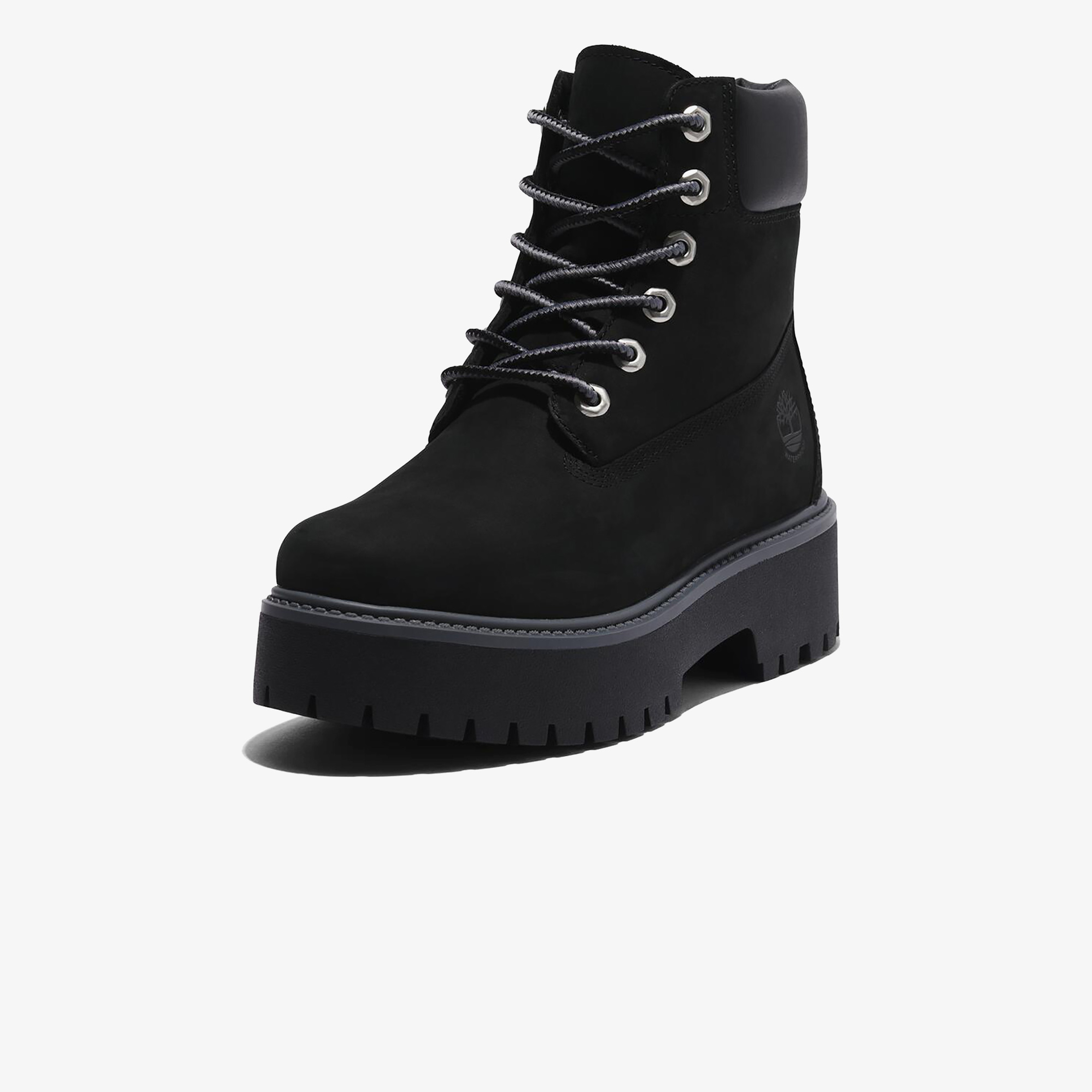 Timberland Stone Street 15 cm Su Geçirmez Platform Kadın Siyah Bot