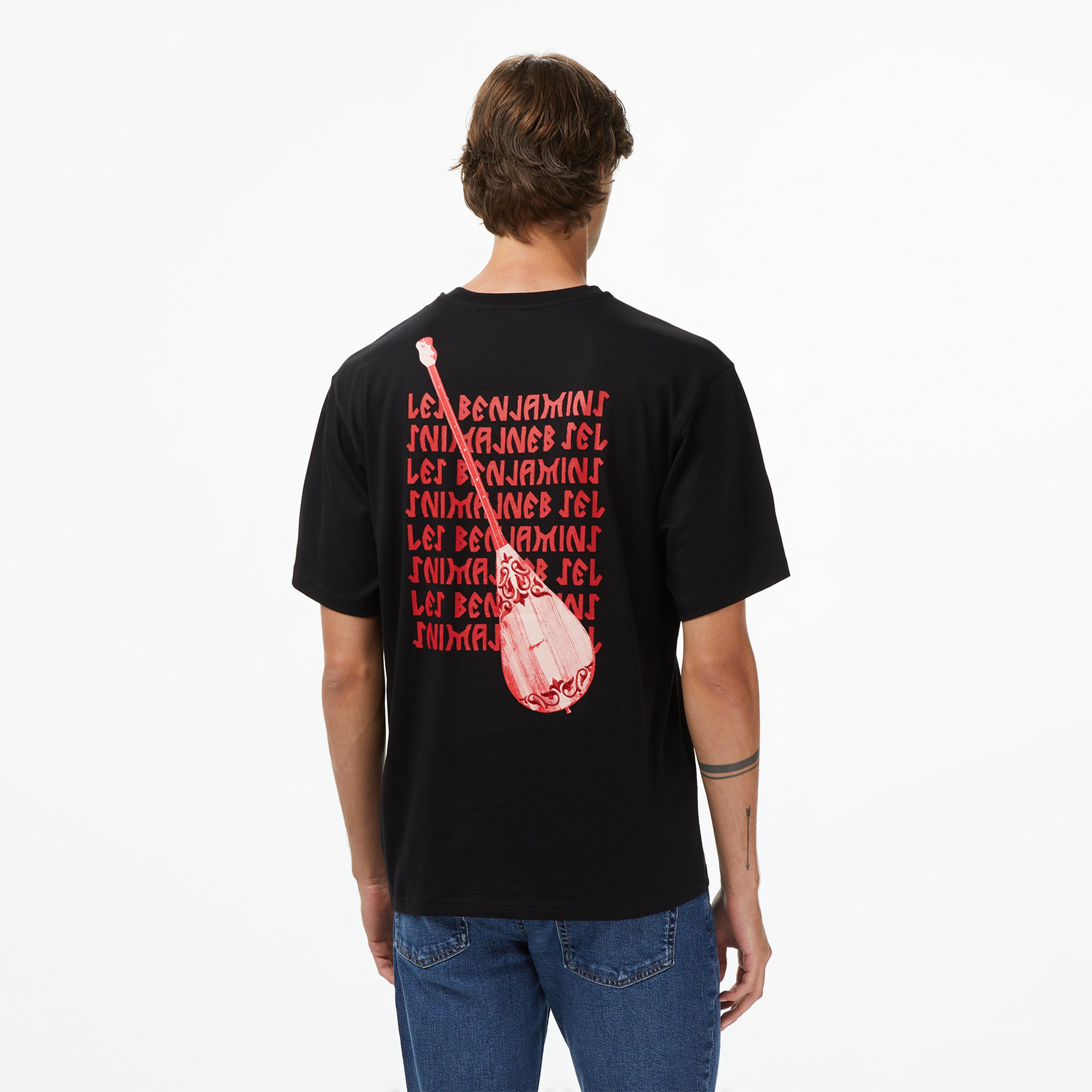 Les Benjamins Relaxed Fit Erkek Bej T-Shirt