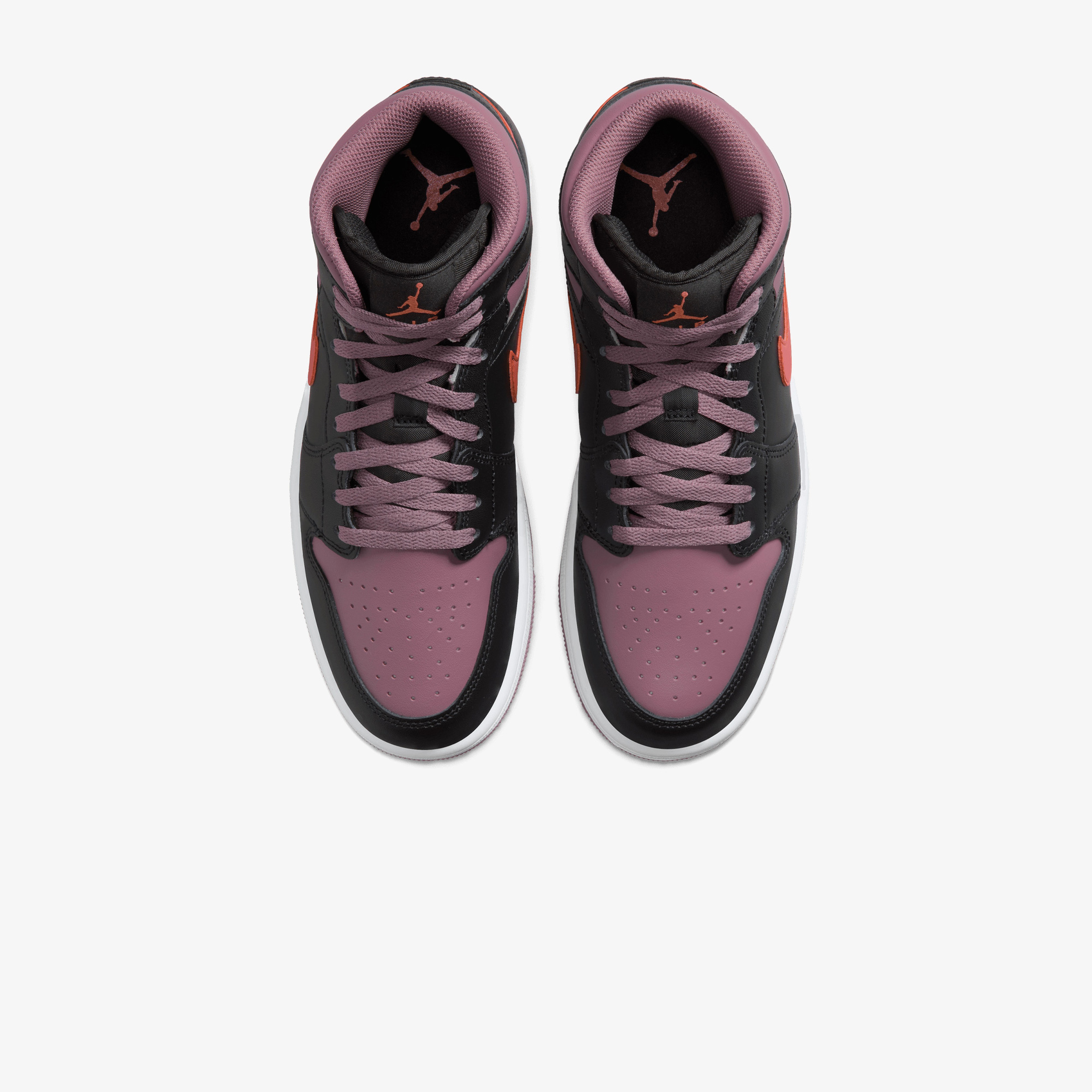 Nike Air Jordan 1 Mid Se Erkek Siyah/Mor Sneaker