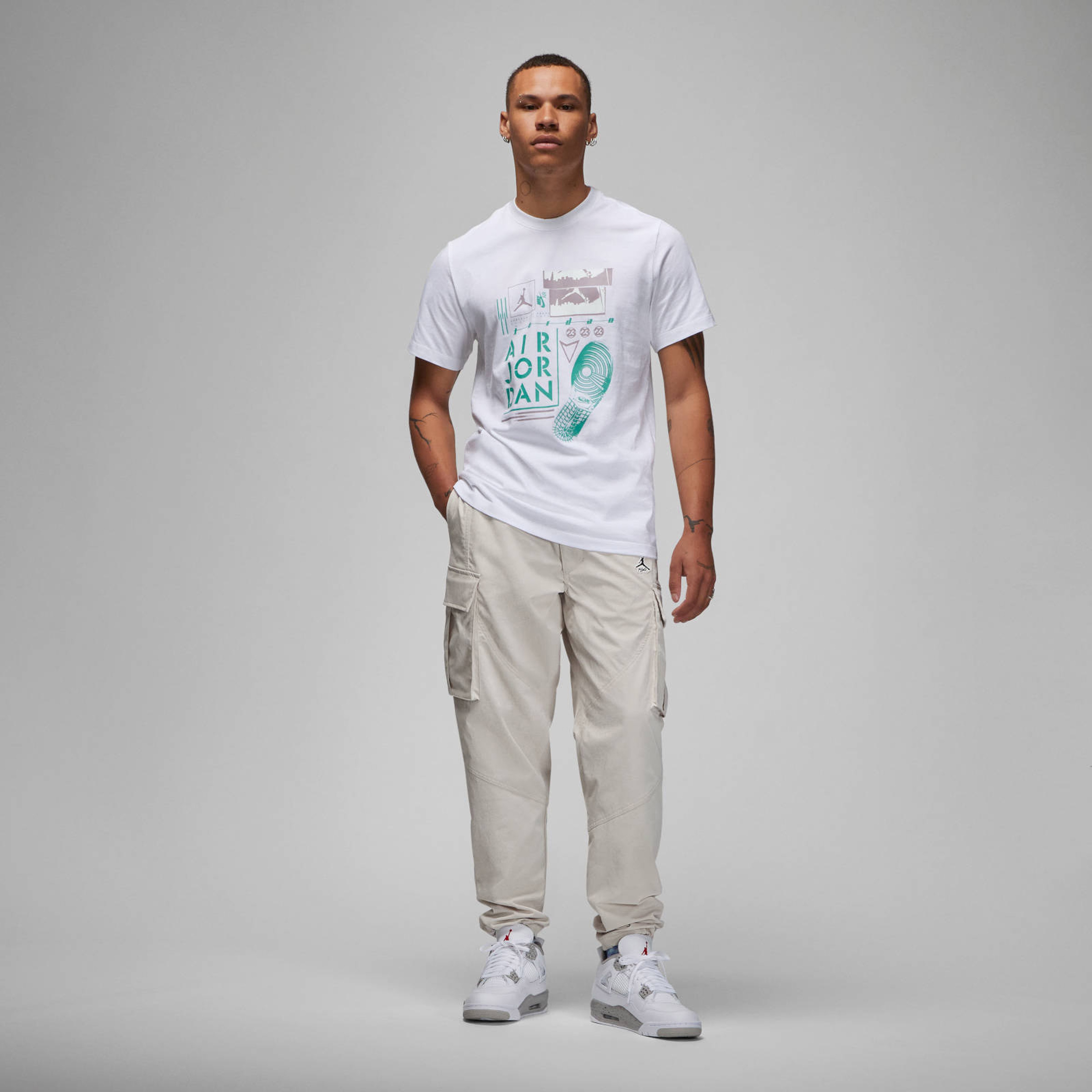 Jordan Brand Erkek Beyaz T-Shirt