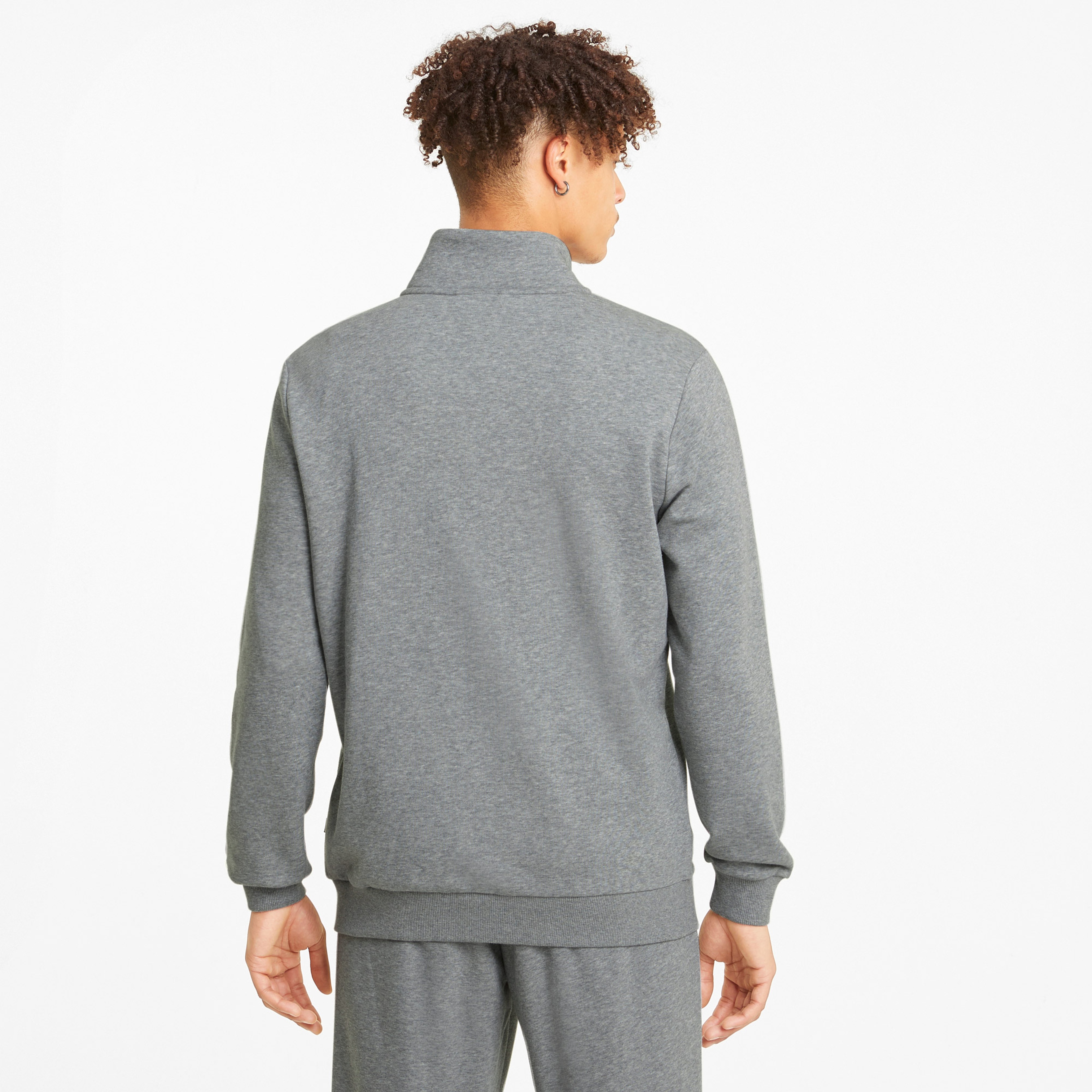 Puma Ess Track Ja Erkek Gri Sweatshirt