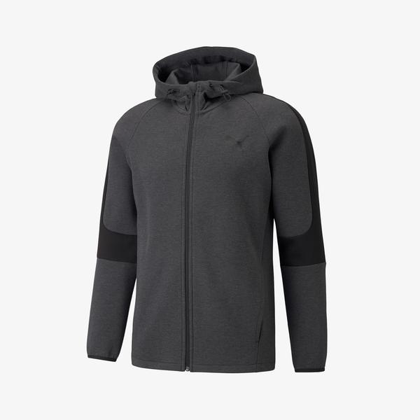 Puma Evostripe Co Erkek Gri Sweatshirt
