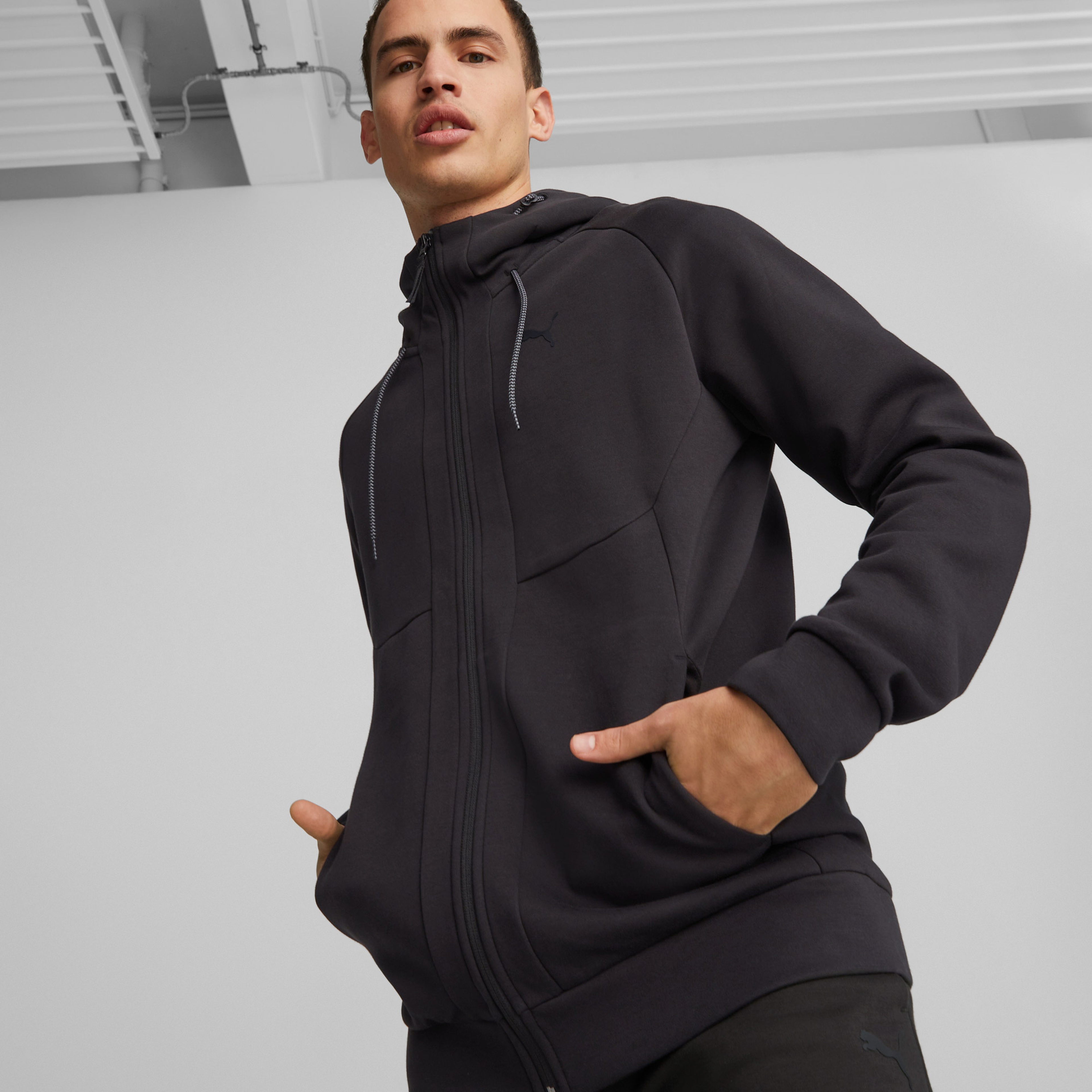 Puma Pumatech Ful Erkek Siyah Sweatshirt
