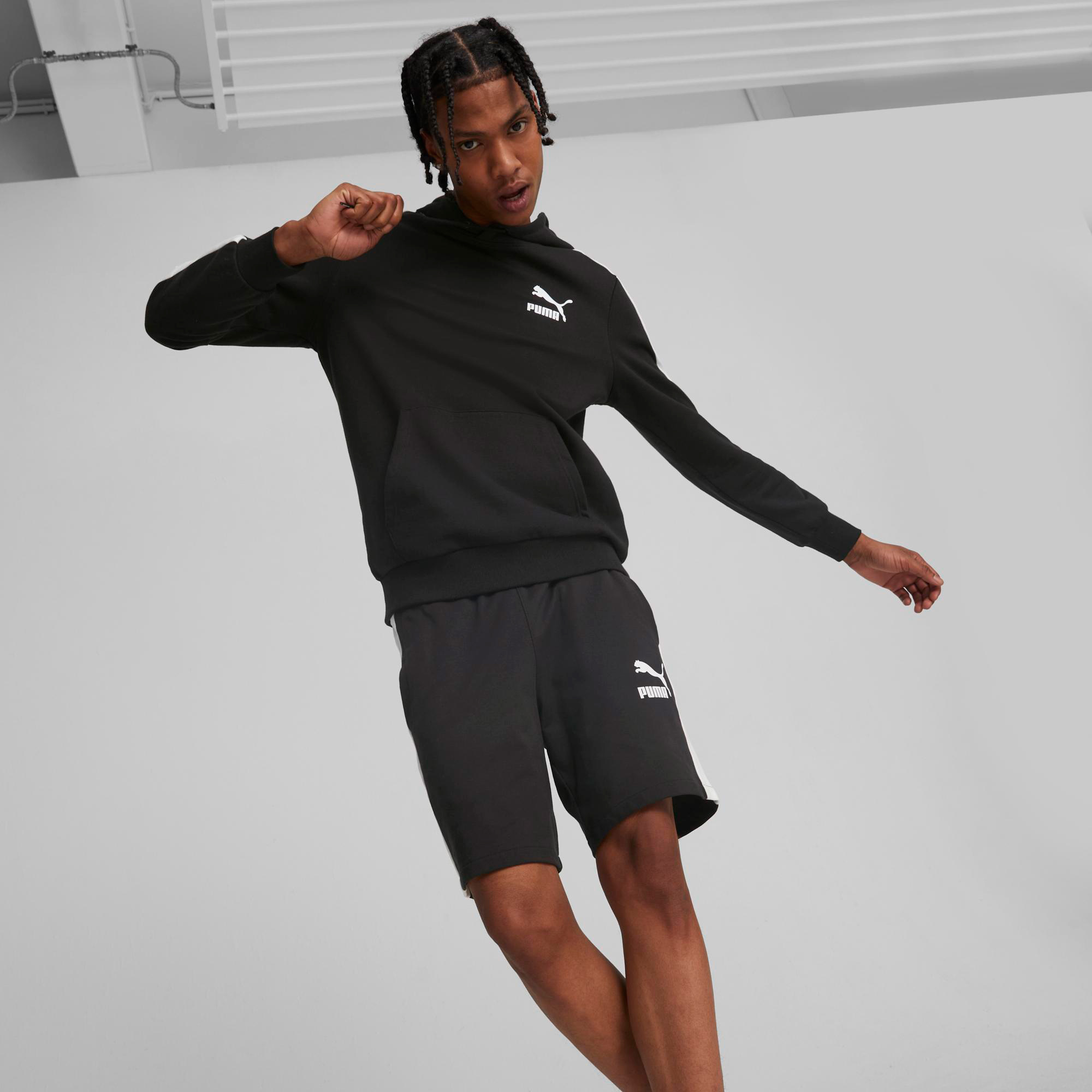 Puma T7 Iconic Erkek Siyah Sweatshirt