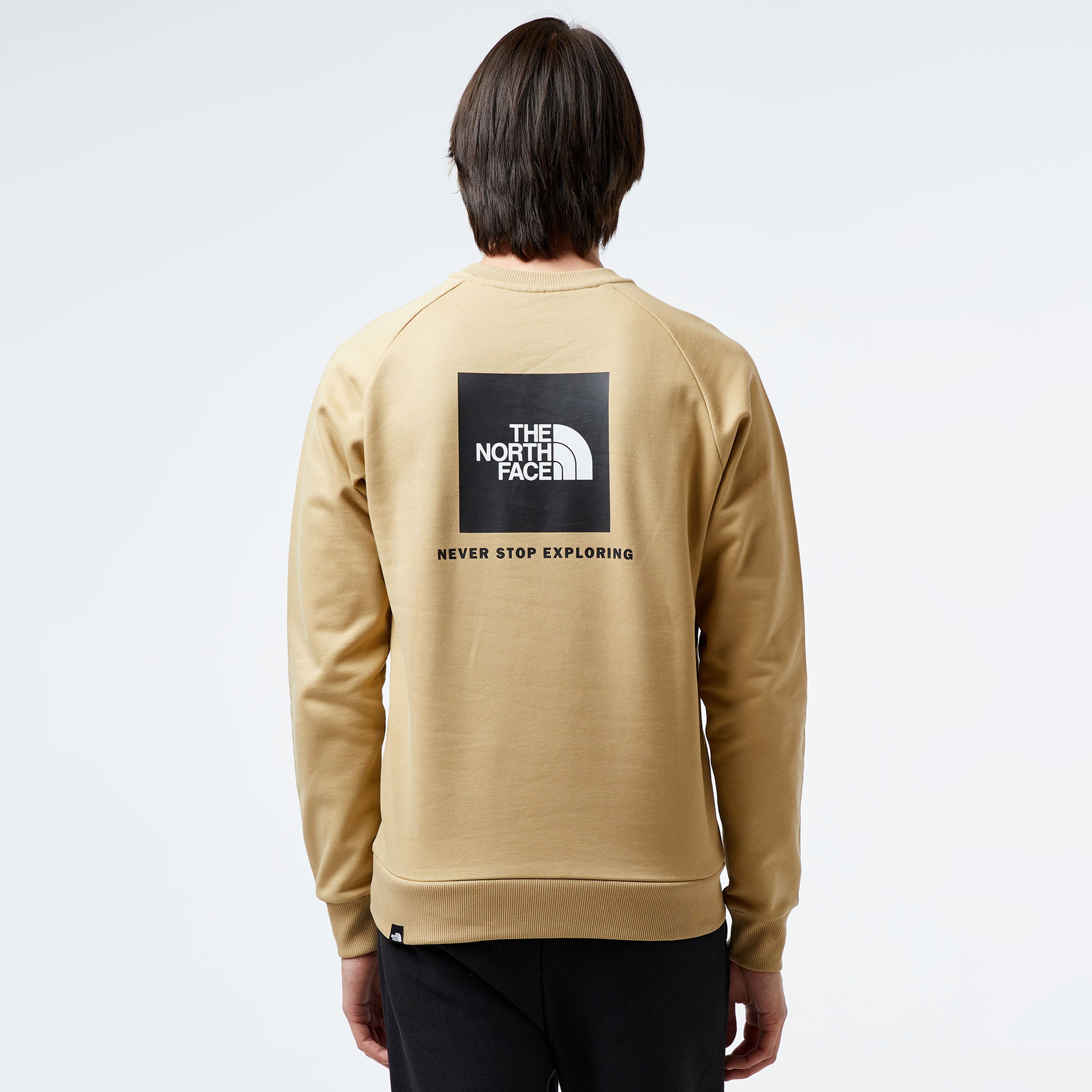 The North Face Raglan Redbox Crew Erkek Krem Sweatshirt