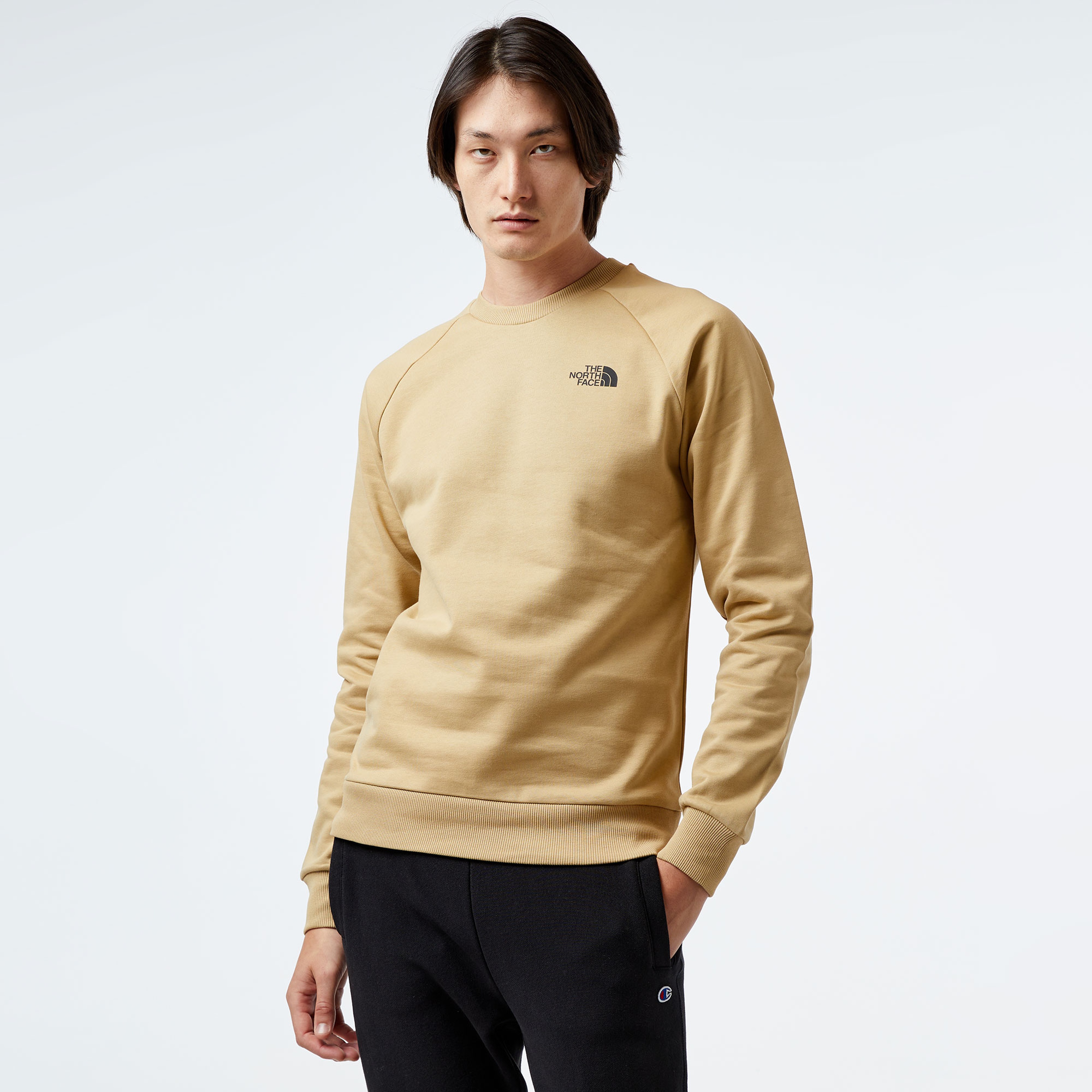 The North Face Raglan Redbox Crew Erkek Krem Sweatshirt