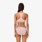 Kadın Baskılı Pembe Bra