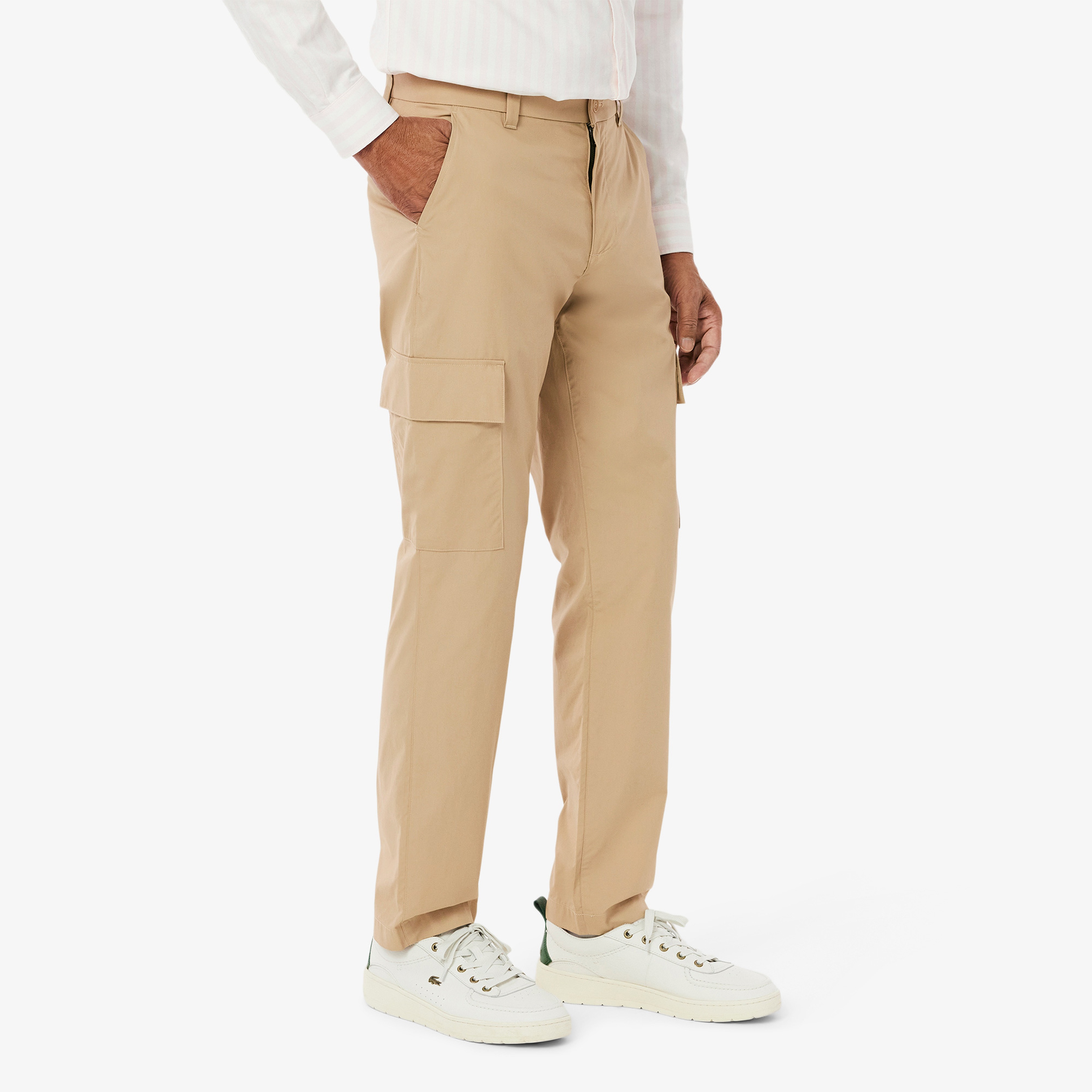Regular Fit Lightweight Cotton Cargo Pants