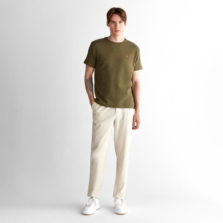 GANT Erkek Krem Jogger Fit Pantolon