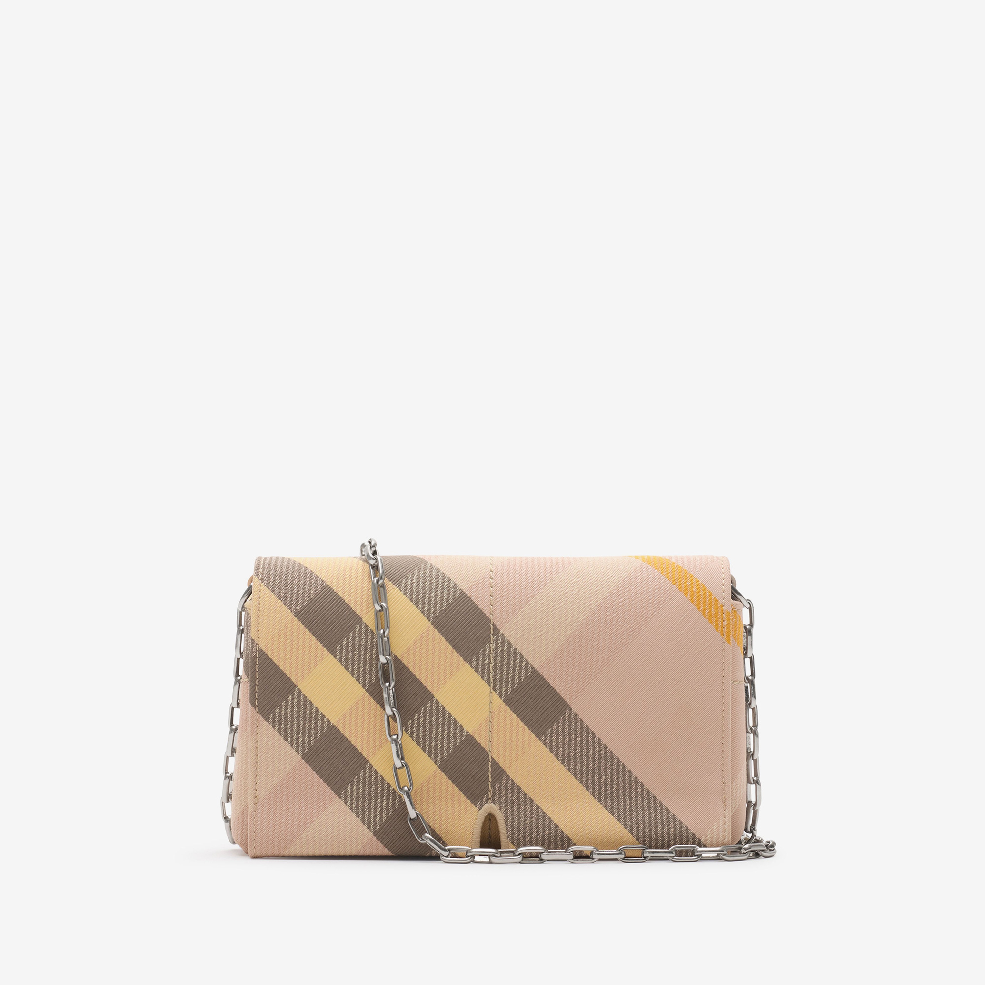Burberry Mini Snip Chain Kadın Krem Omuz Çantası