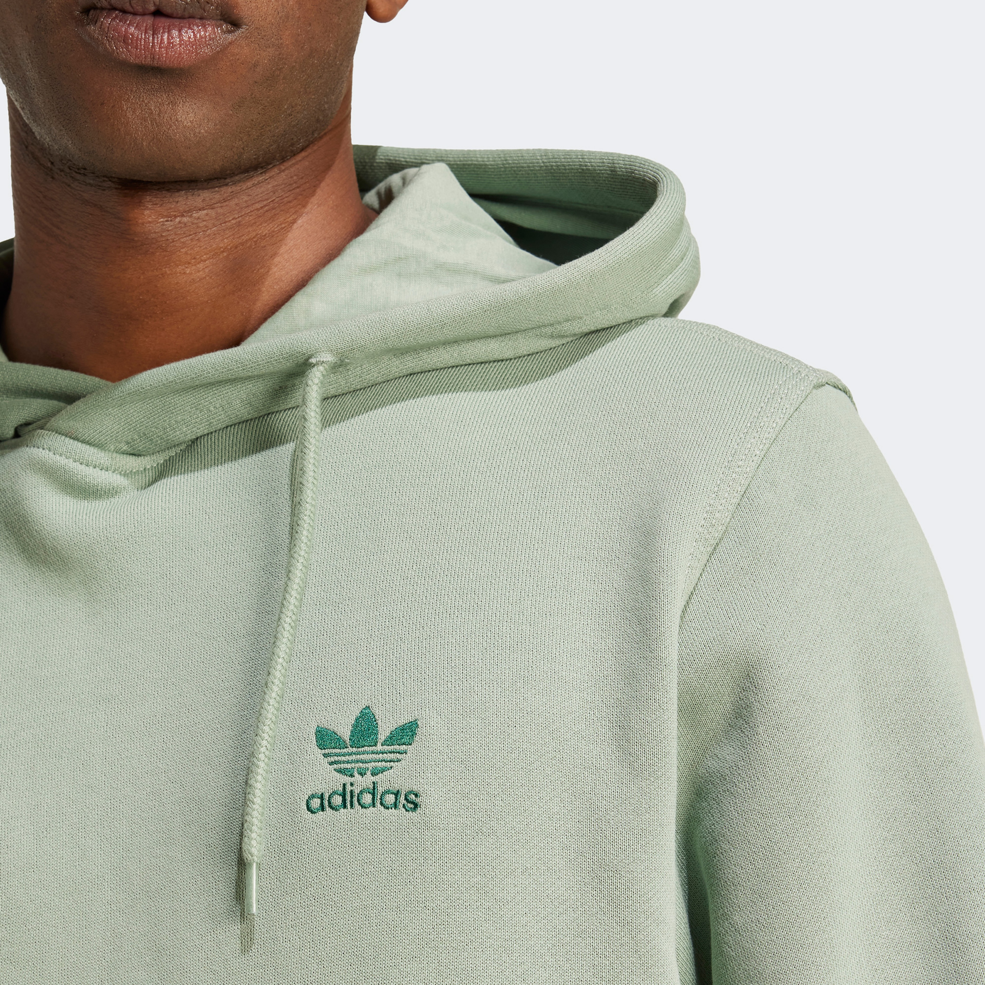 adidas Trefoil Essentials Erkek Yeşil Sweatshirt