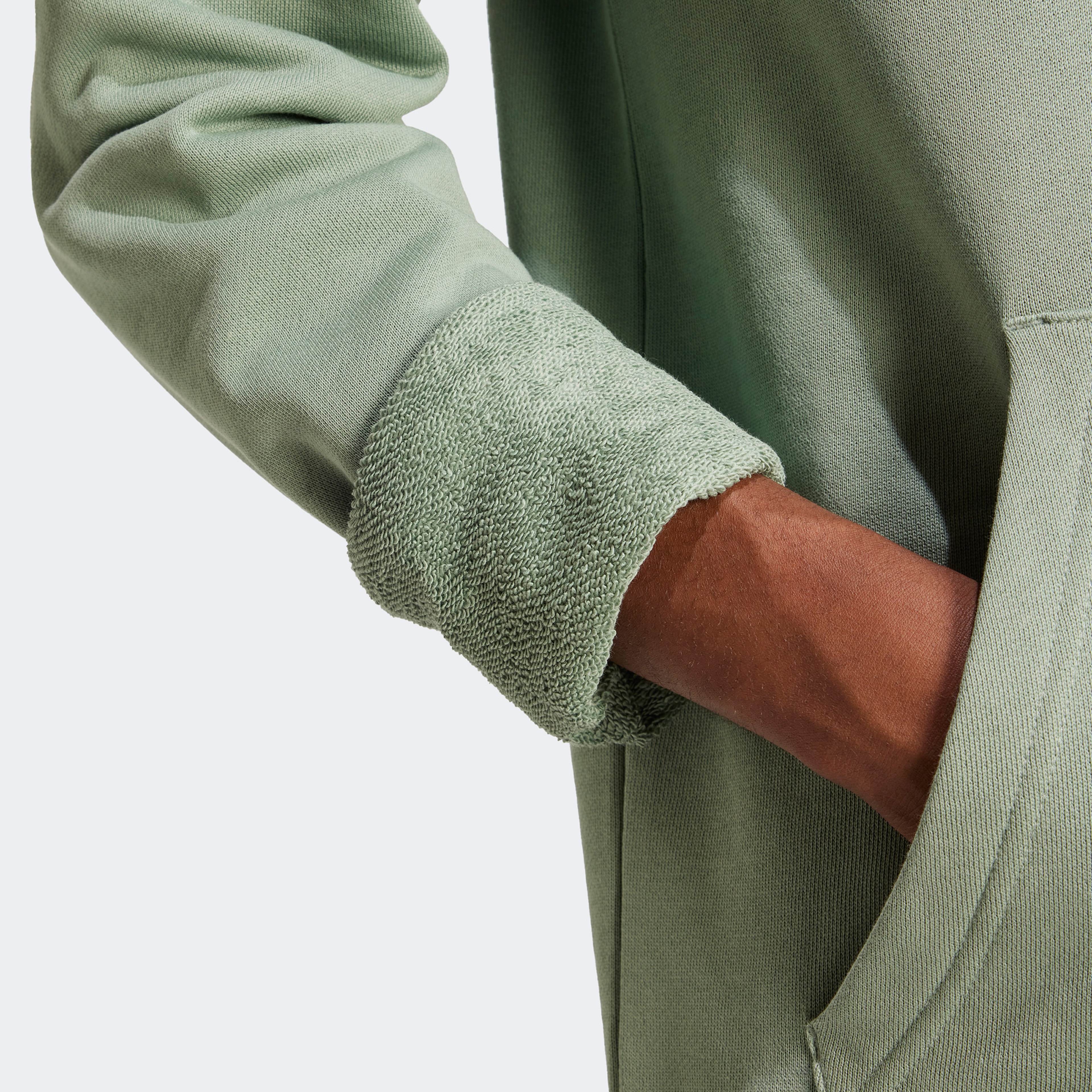 adidas Trefoil Essentials Erkek Yeşil Sweatshirt