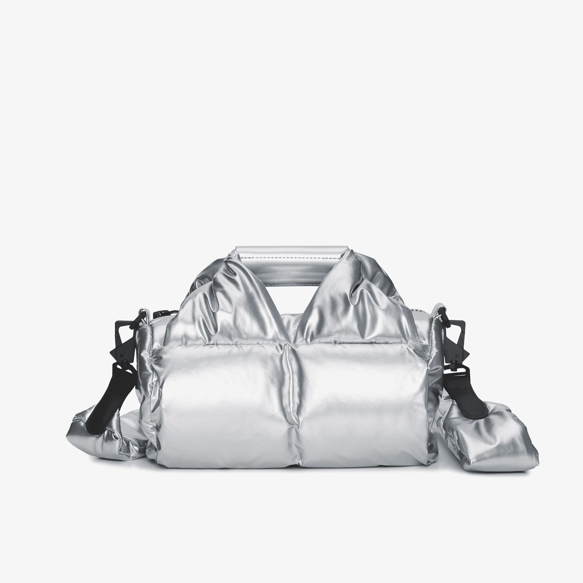 Rains Nyssa Puffer Duffel Crossbody Mini W3 Unisex Gri Omuz Çantası