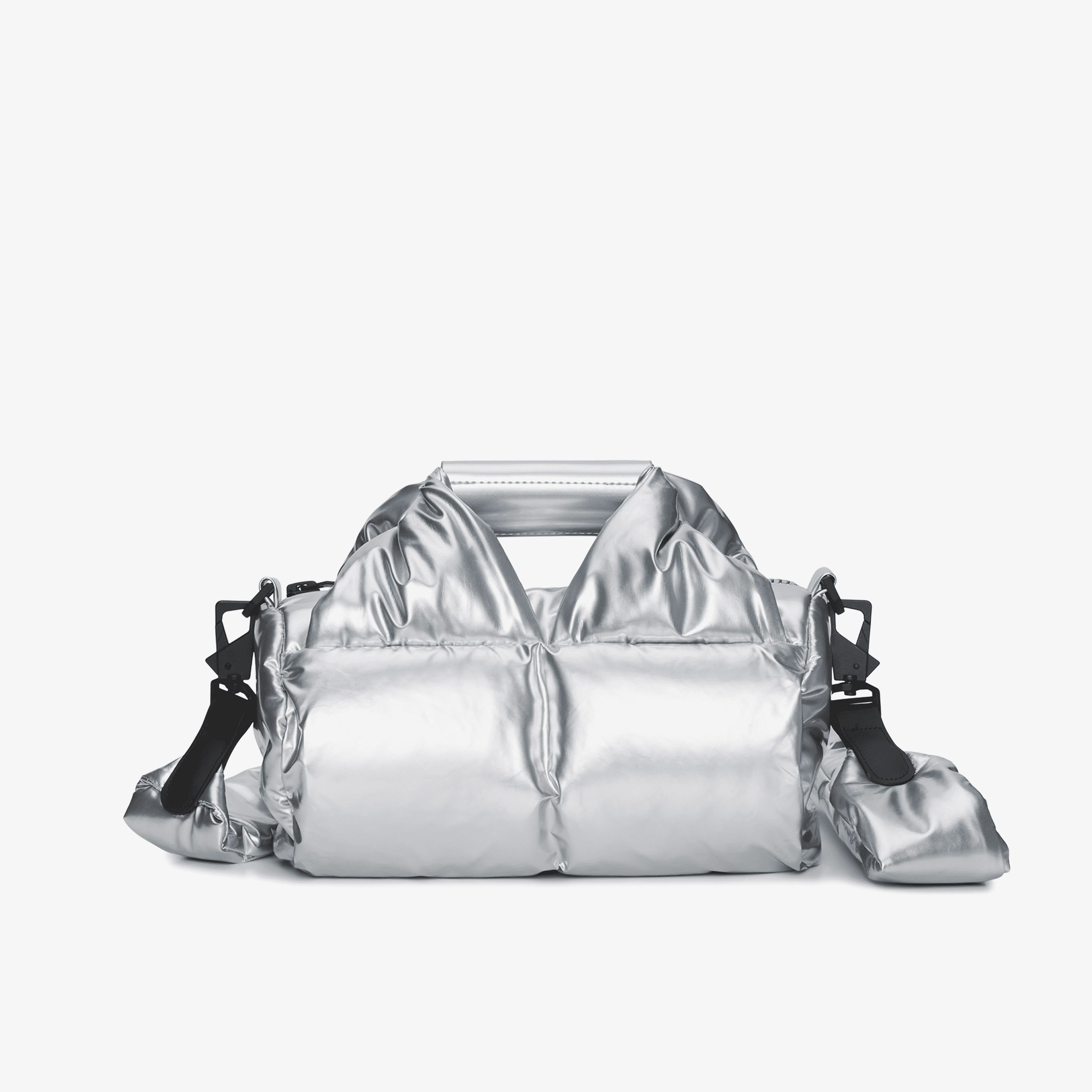 Rains Nyssa Puffer Duffel Crossbody Mini W3 Unisex Gri Omuz Çantası