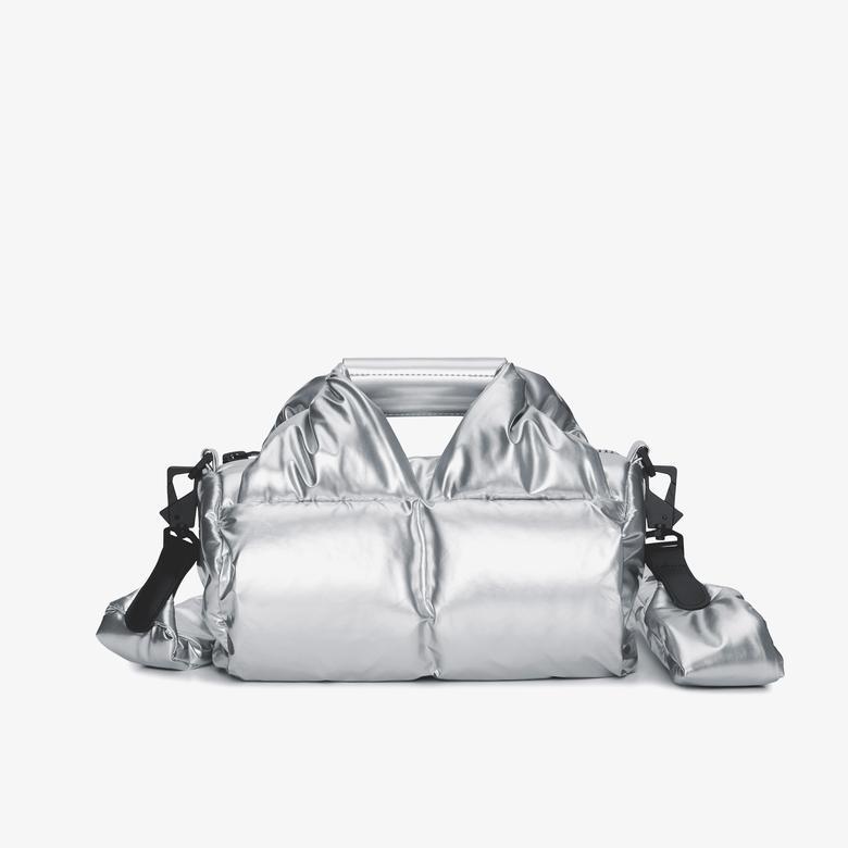 Rains Nyssa Puffer Duffel Crossbody Mini W3 Unisex Gri Omuz Çantası