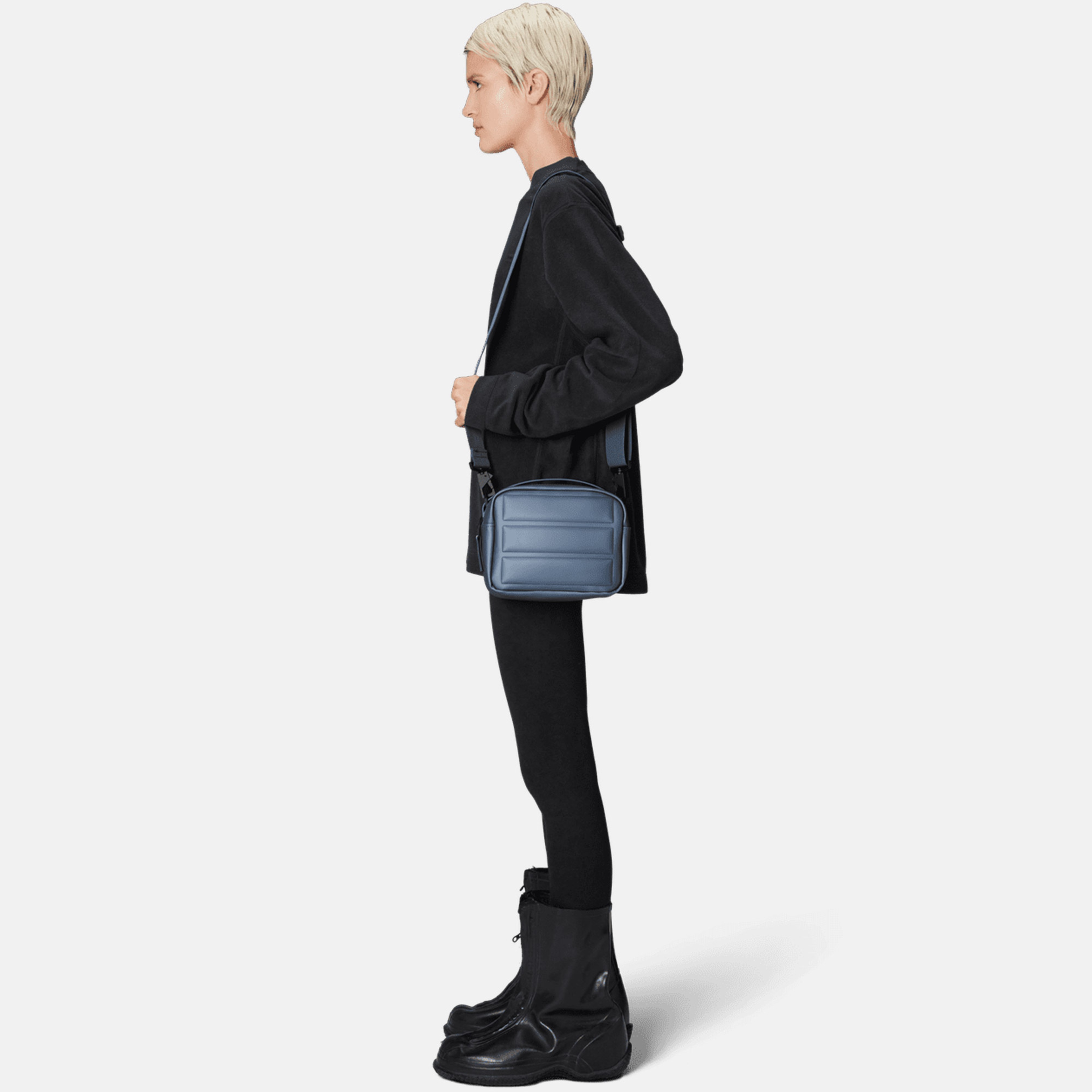 Rains Shield Box Bag W3 Unisex Mavi Omuz Çantası
