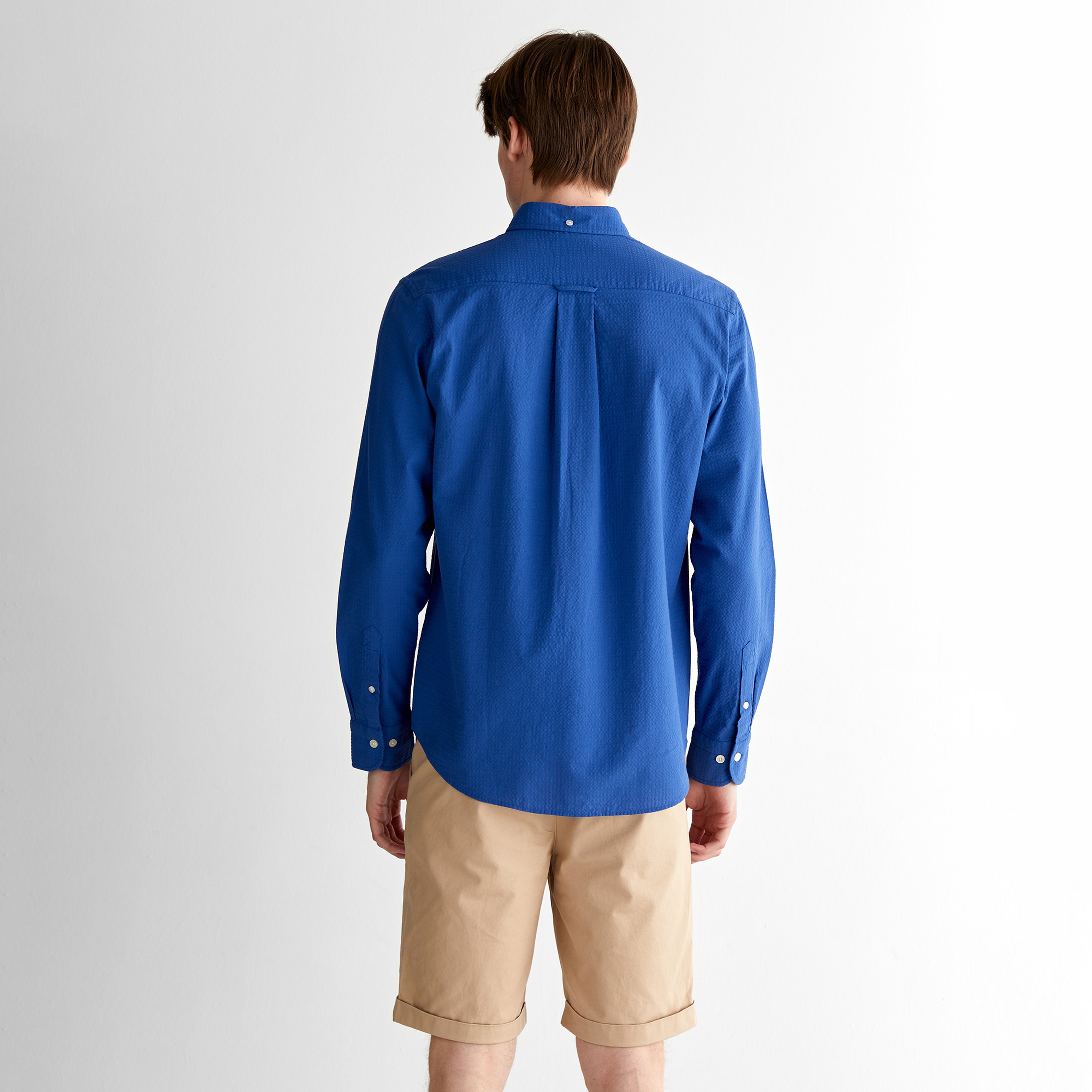 GANT Erkek Lacivert Regular Fit Klasik Yaka Gömlek