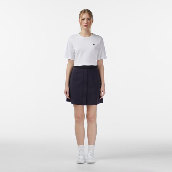 Kadın Classic Fit Lacivert Etek