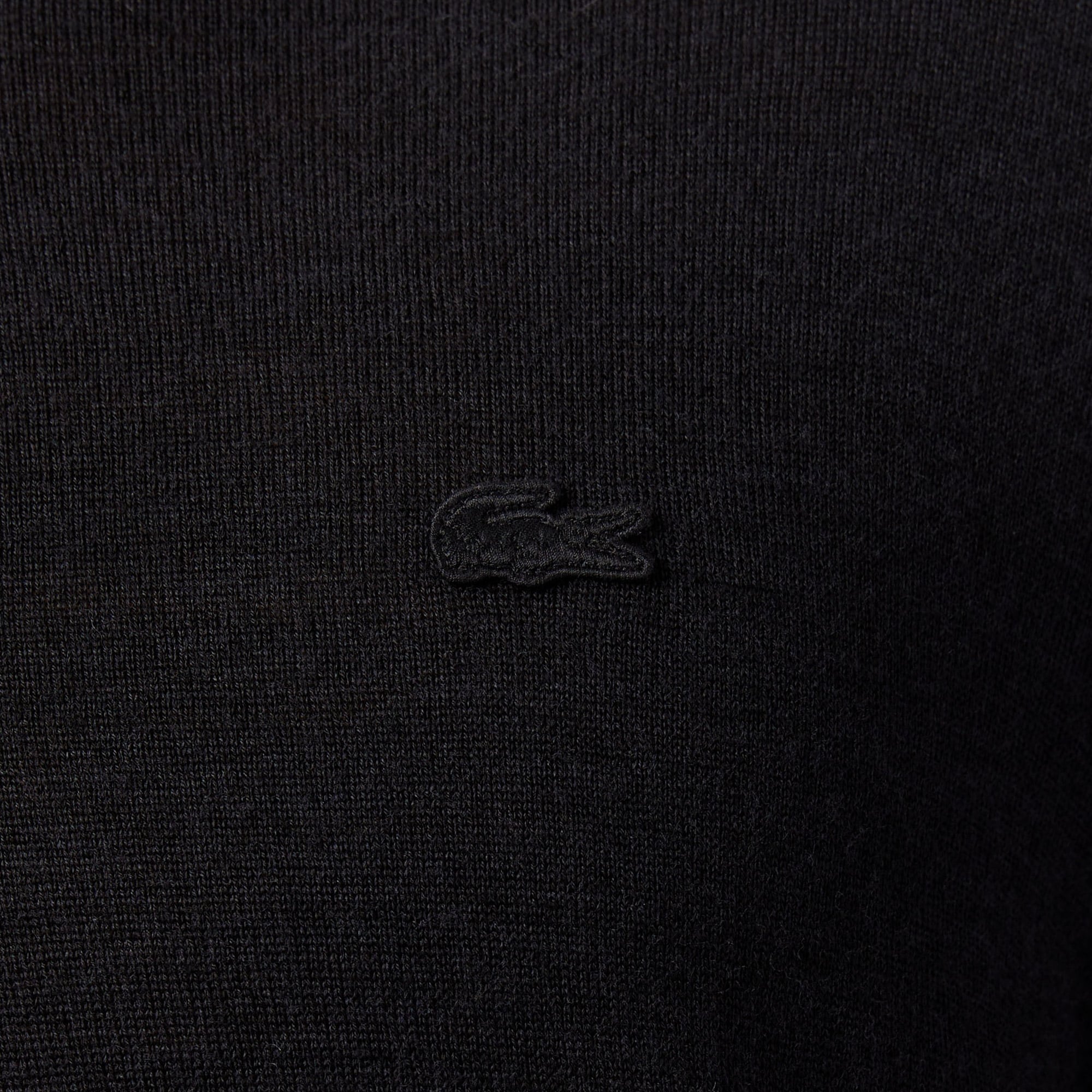 Erkek Classic Fit Polo Yaka Siyah Kazak