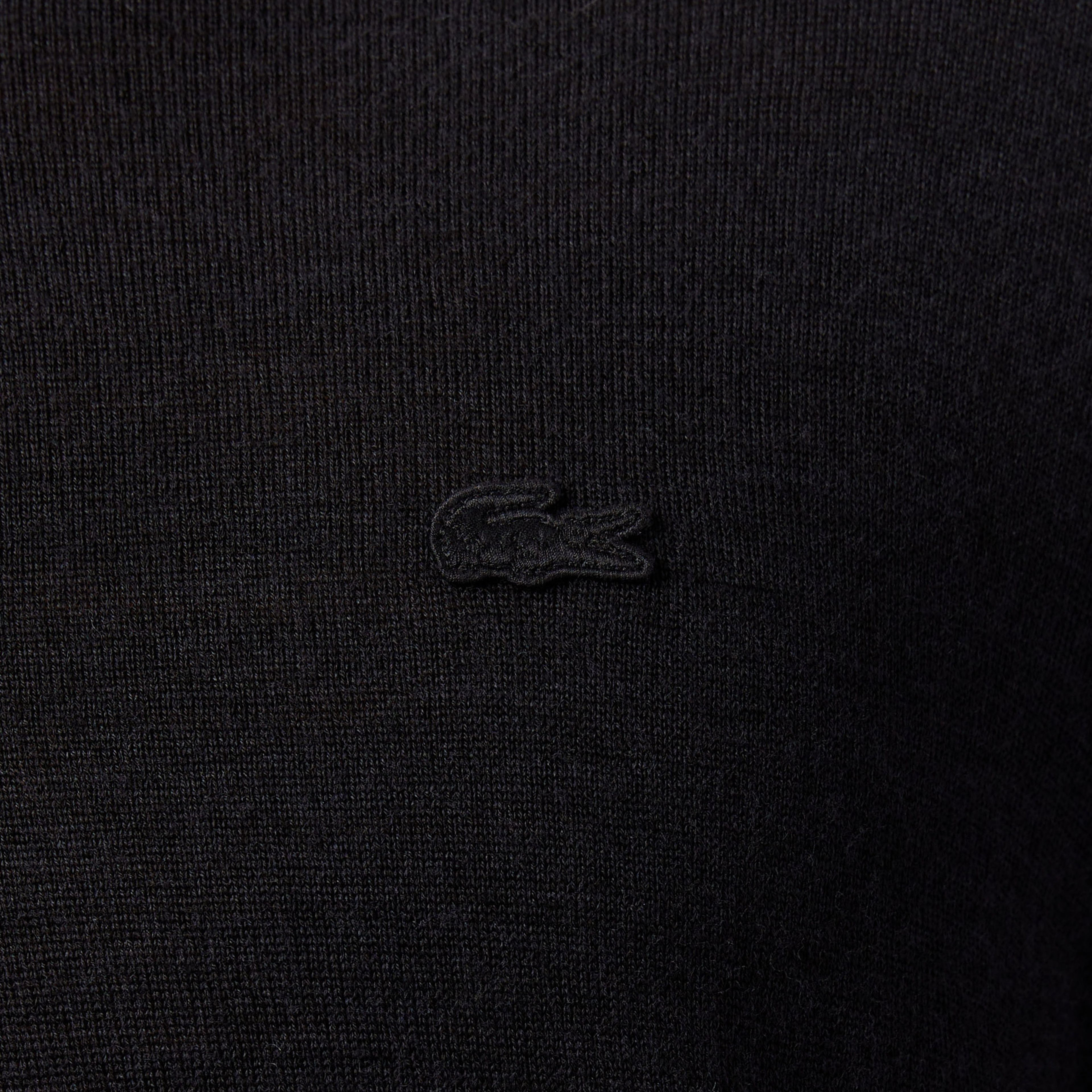 Erkek Classic Fit Polo Yaka Siyah Kazak