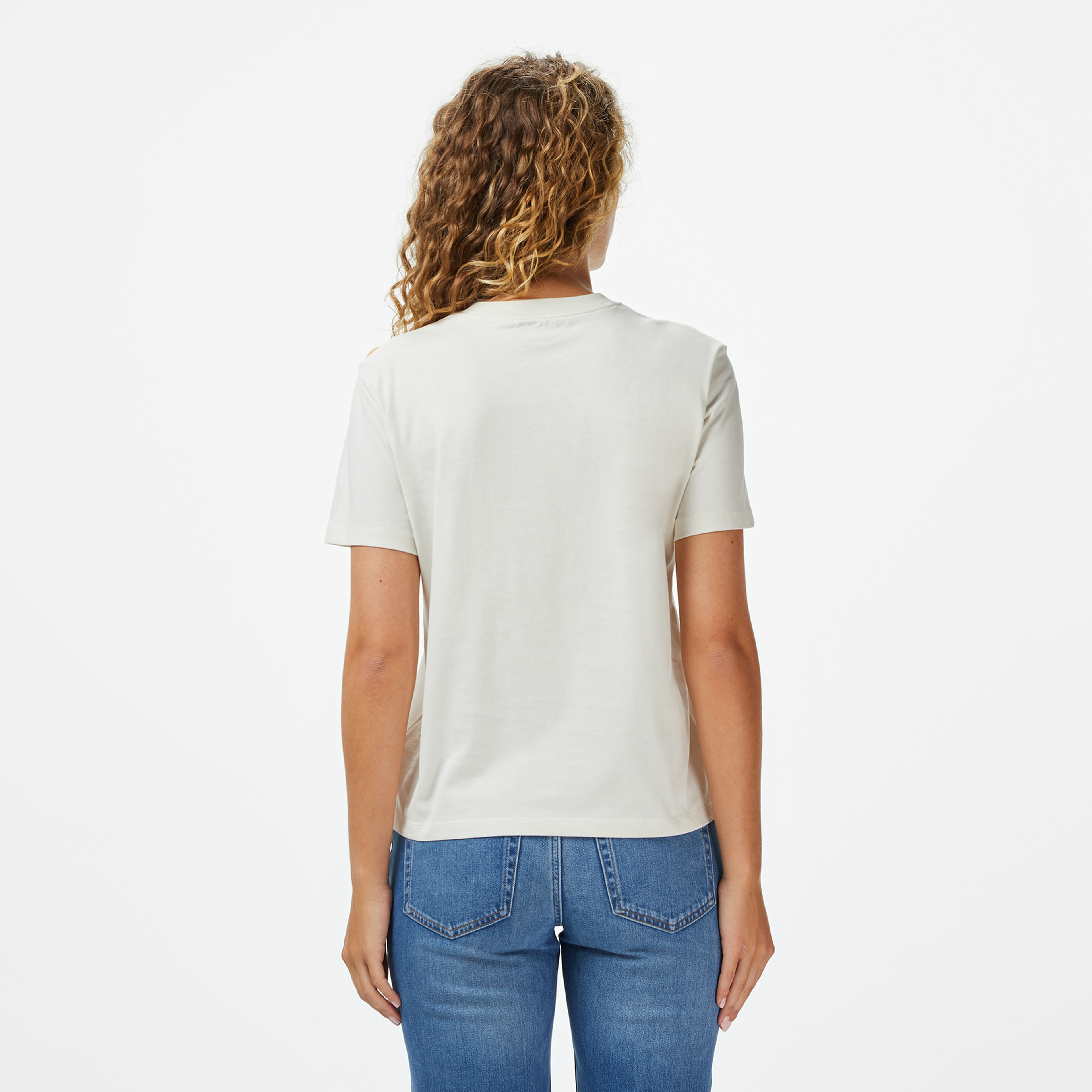 Calvin Klein Hr Ss Clssc Mnlg Cnc Kadın Renkli T-Shirt