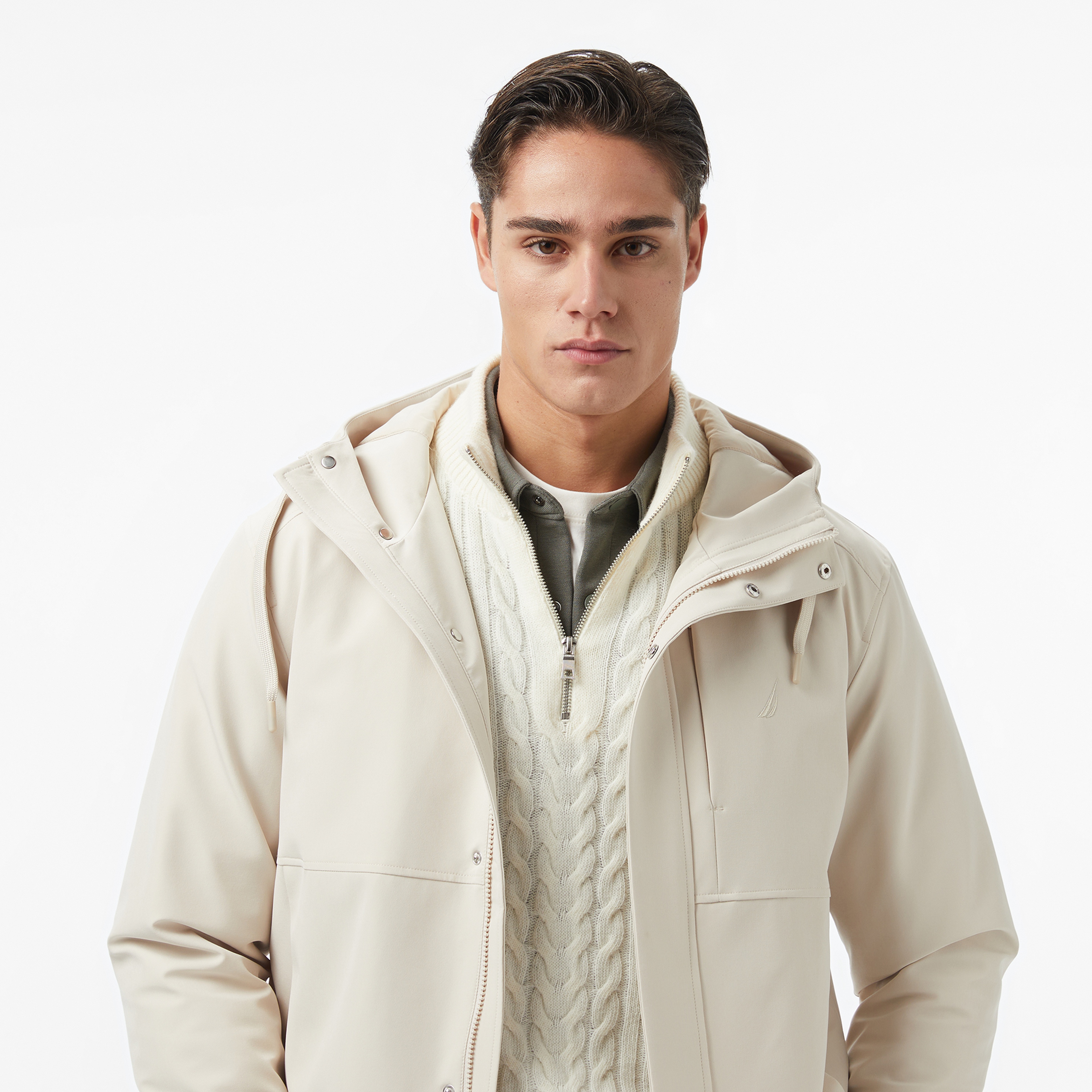 Nautica Erkek Bej Regular Fit Mont