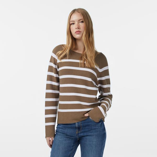 Nautica Kadın Kahverengi Regular Fit Kazak