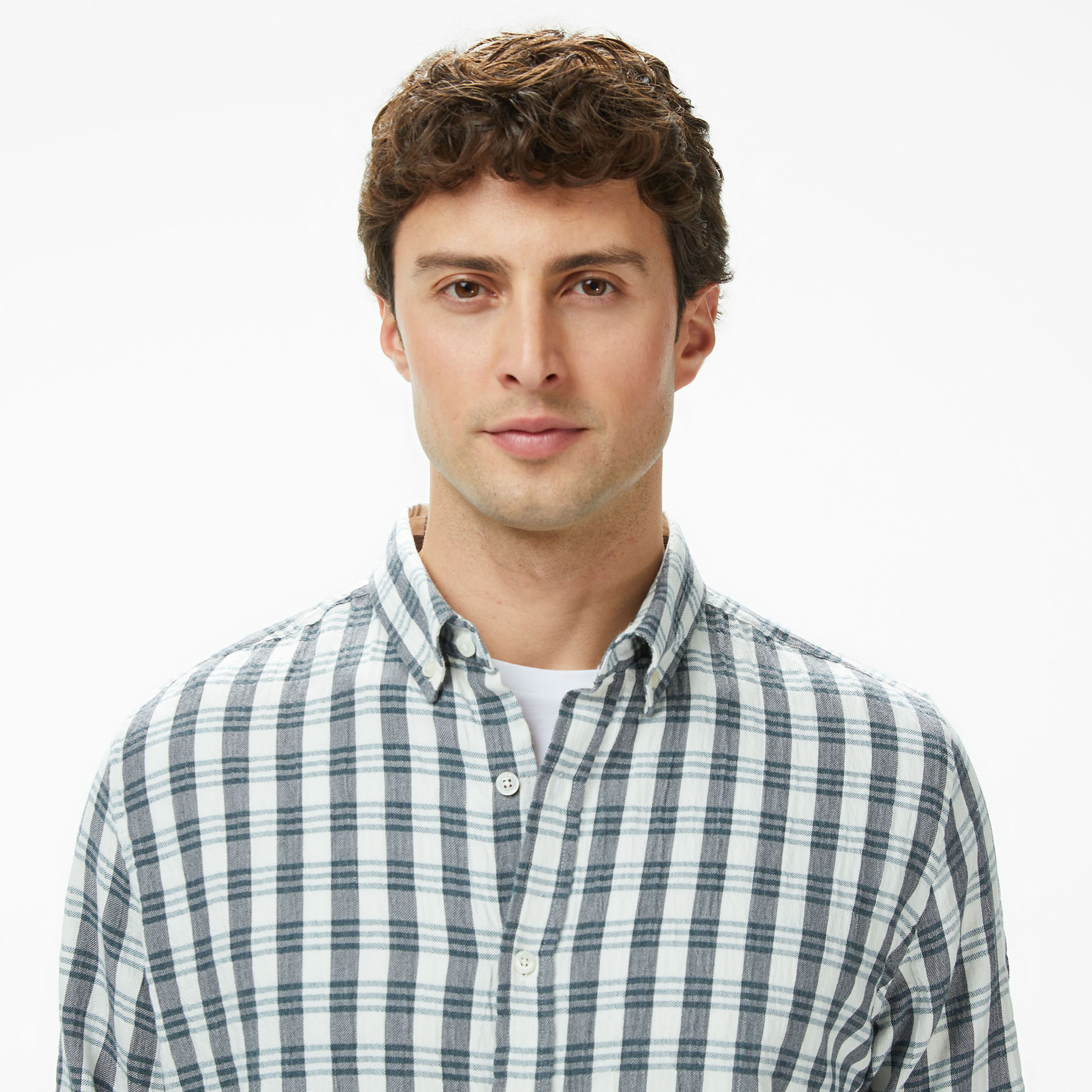 Nautica Erkek Yeşil Kareli Classic Fit Gömlek