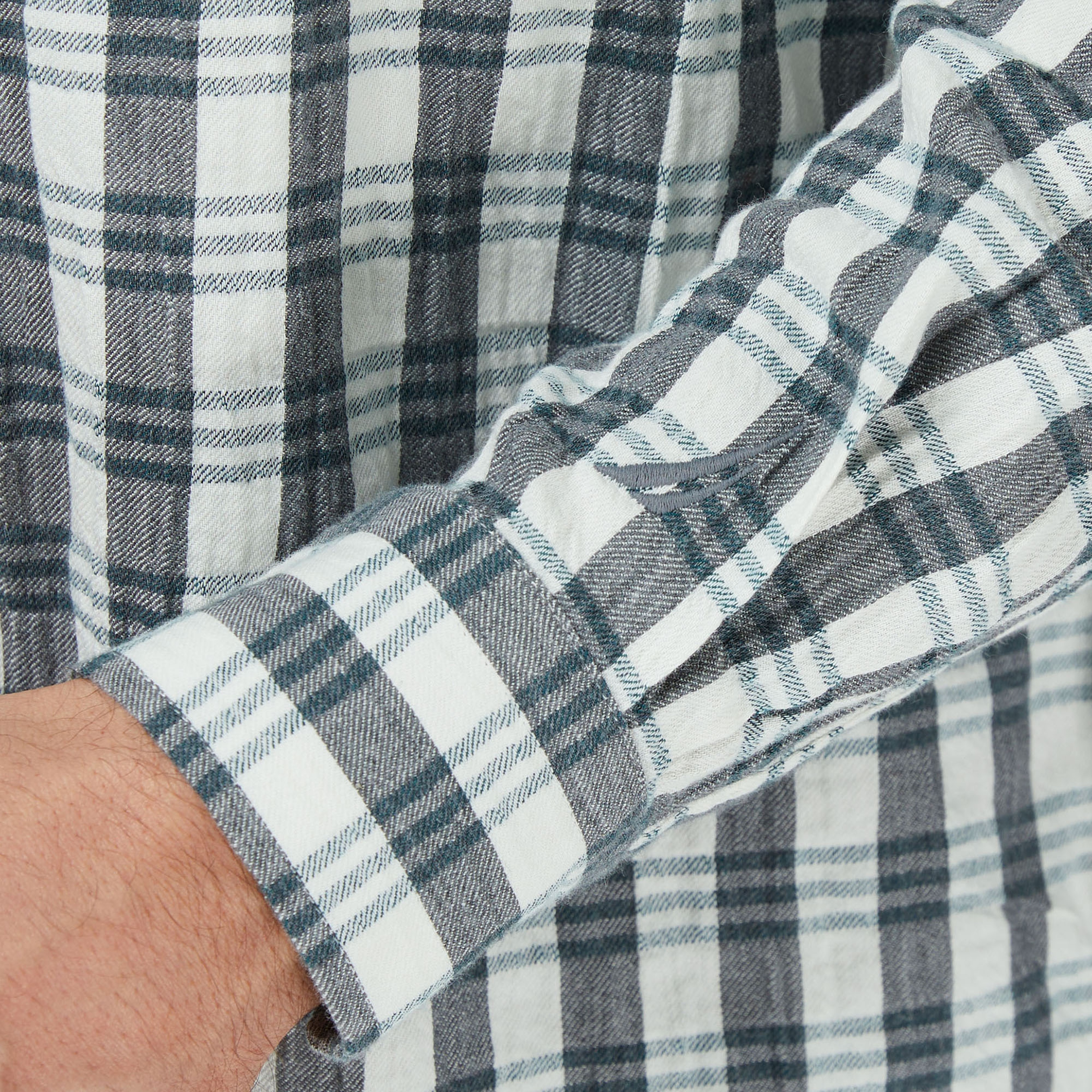 Nautica Erkek Yeşil Kareli Classic Fit Gömlek