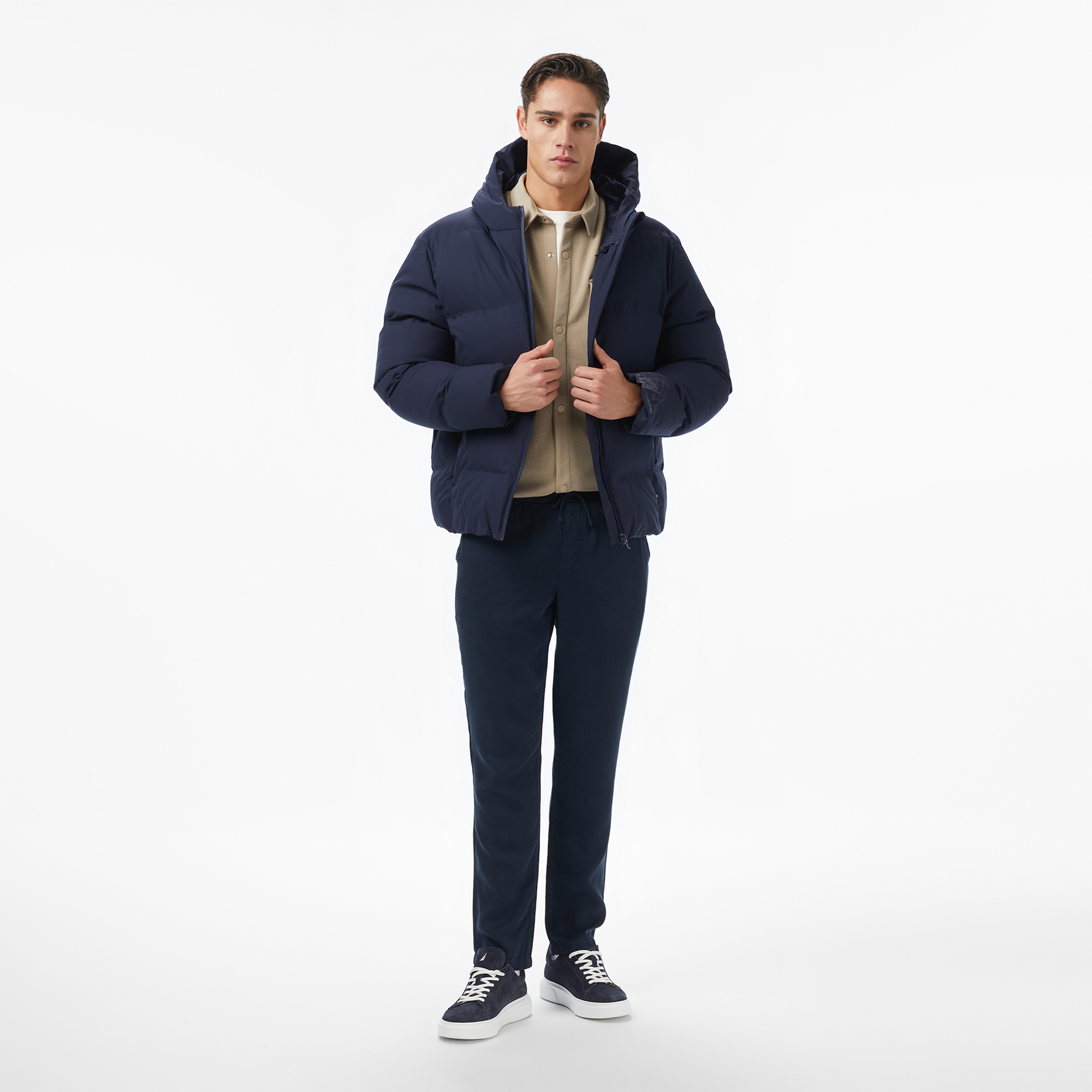 Nautica Erkek Lacivert Regular Fit Mont