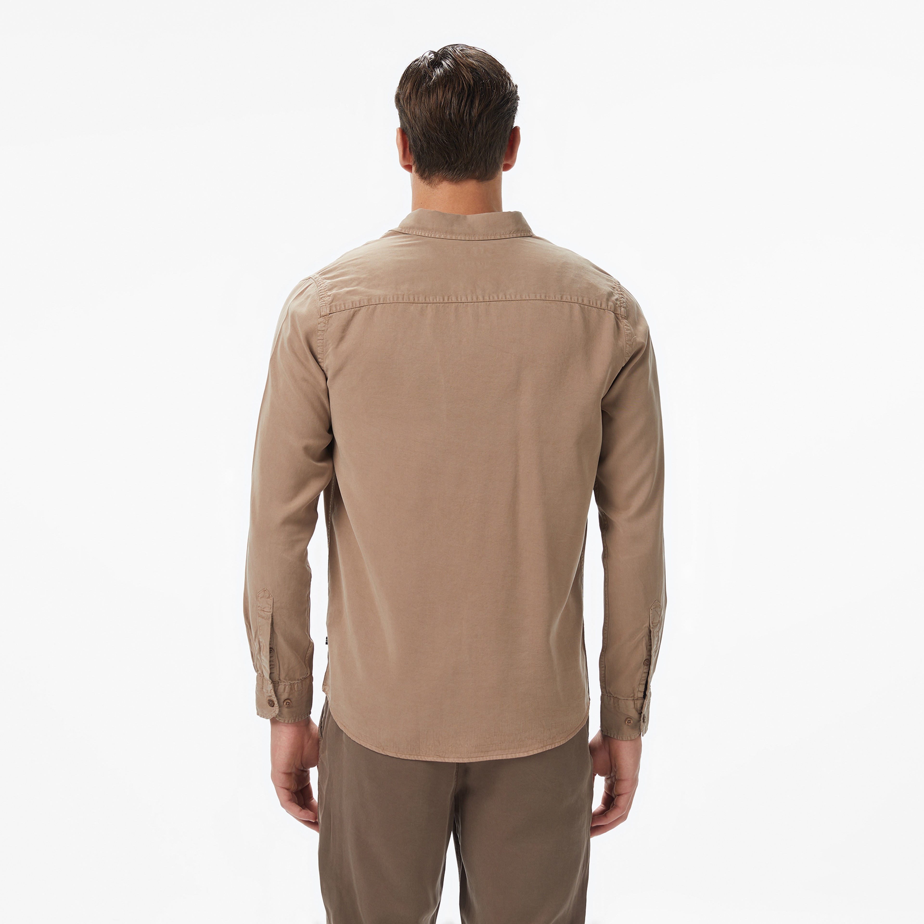 Nautica Erkek Bej Classic Fit Gömlek