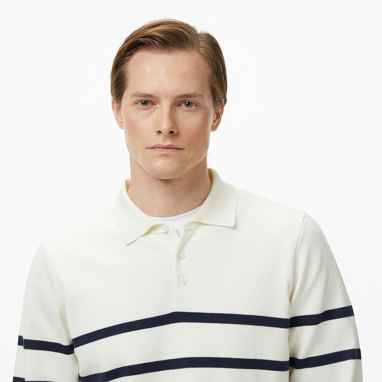 Nautica Erkek Krem Regular Fit Kazak