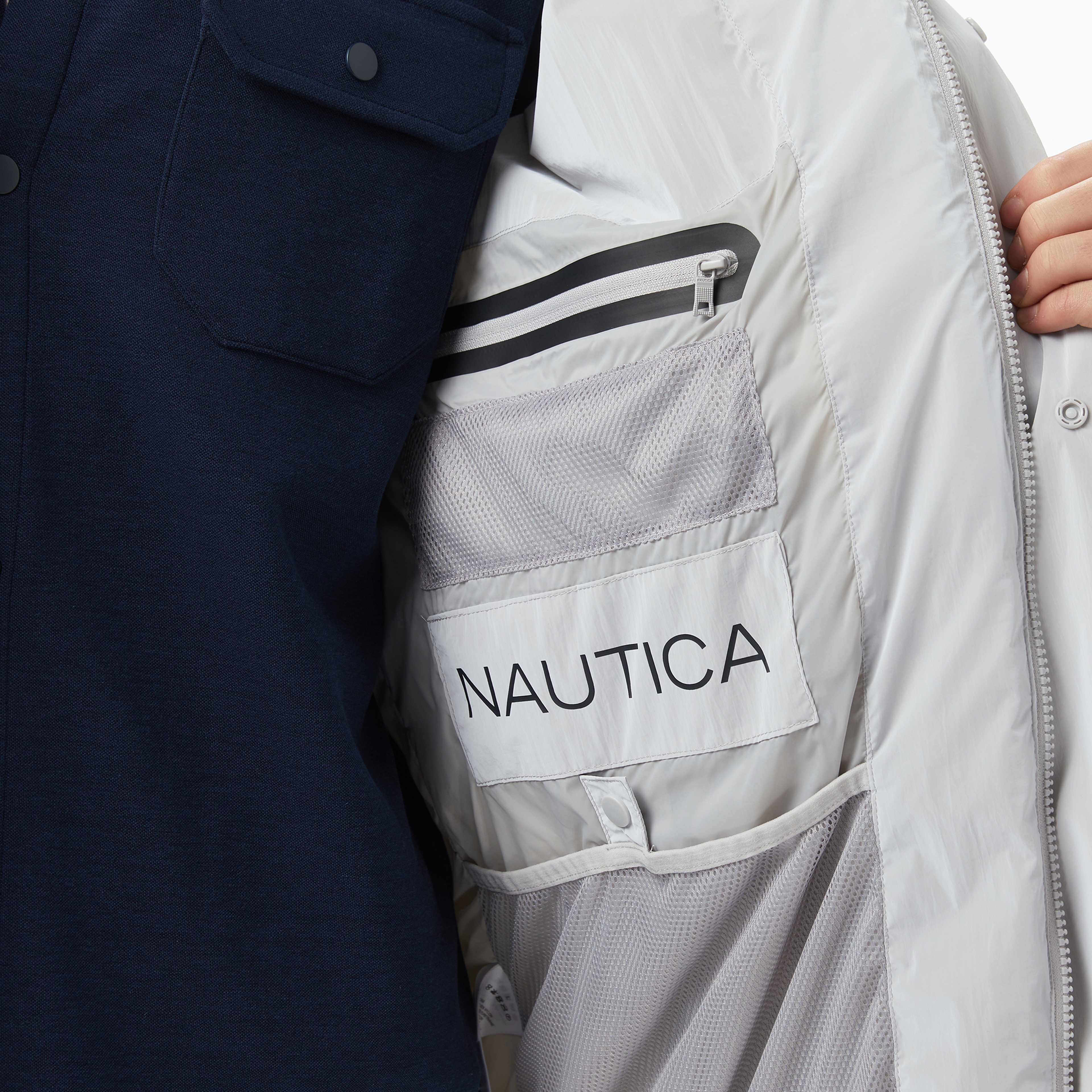 Nautica Erkek Gri Regular Fit Mont