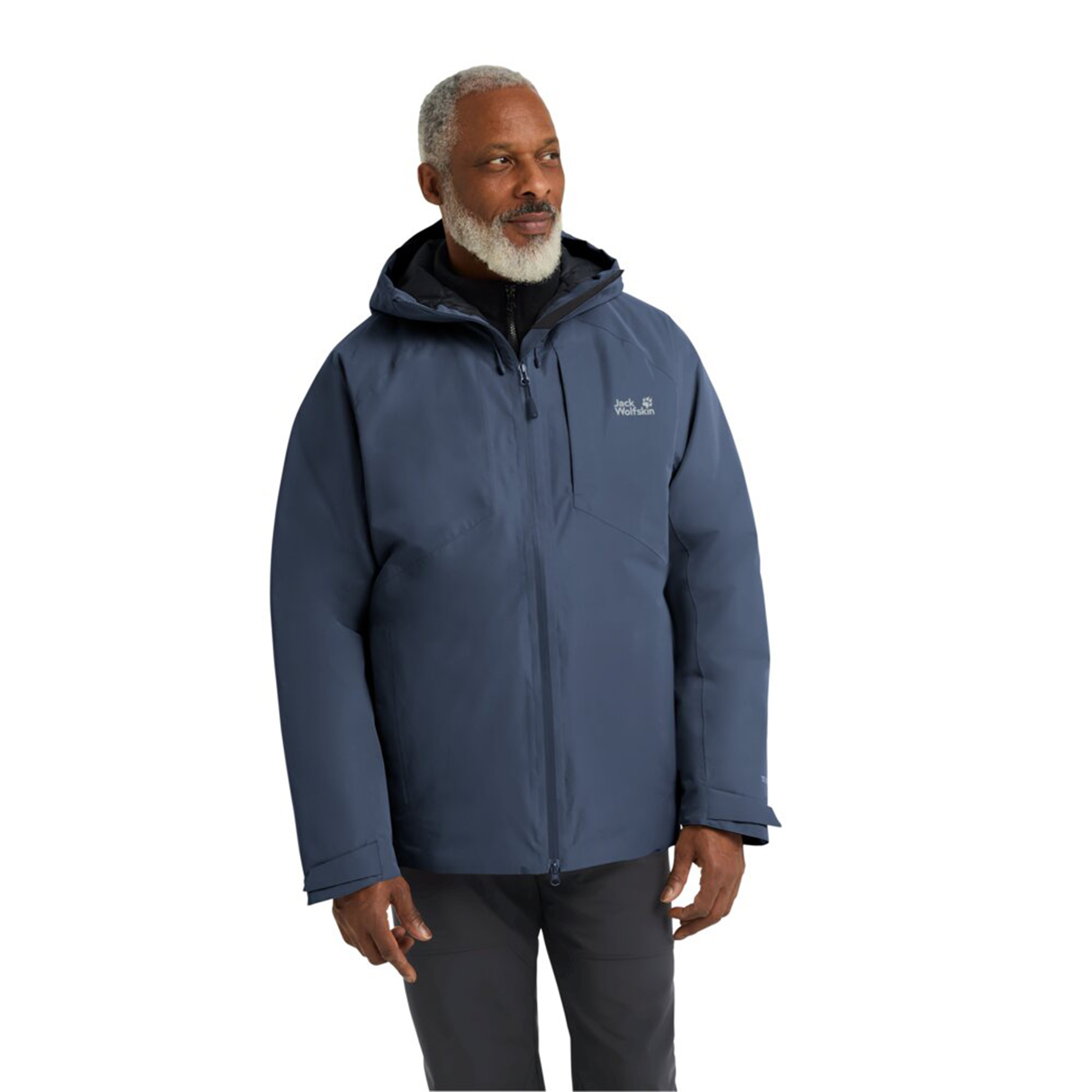 Jack Wolfskin Icecape 2L Down Insulated Erkek Lacivert Ceket